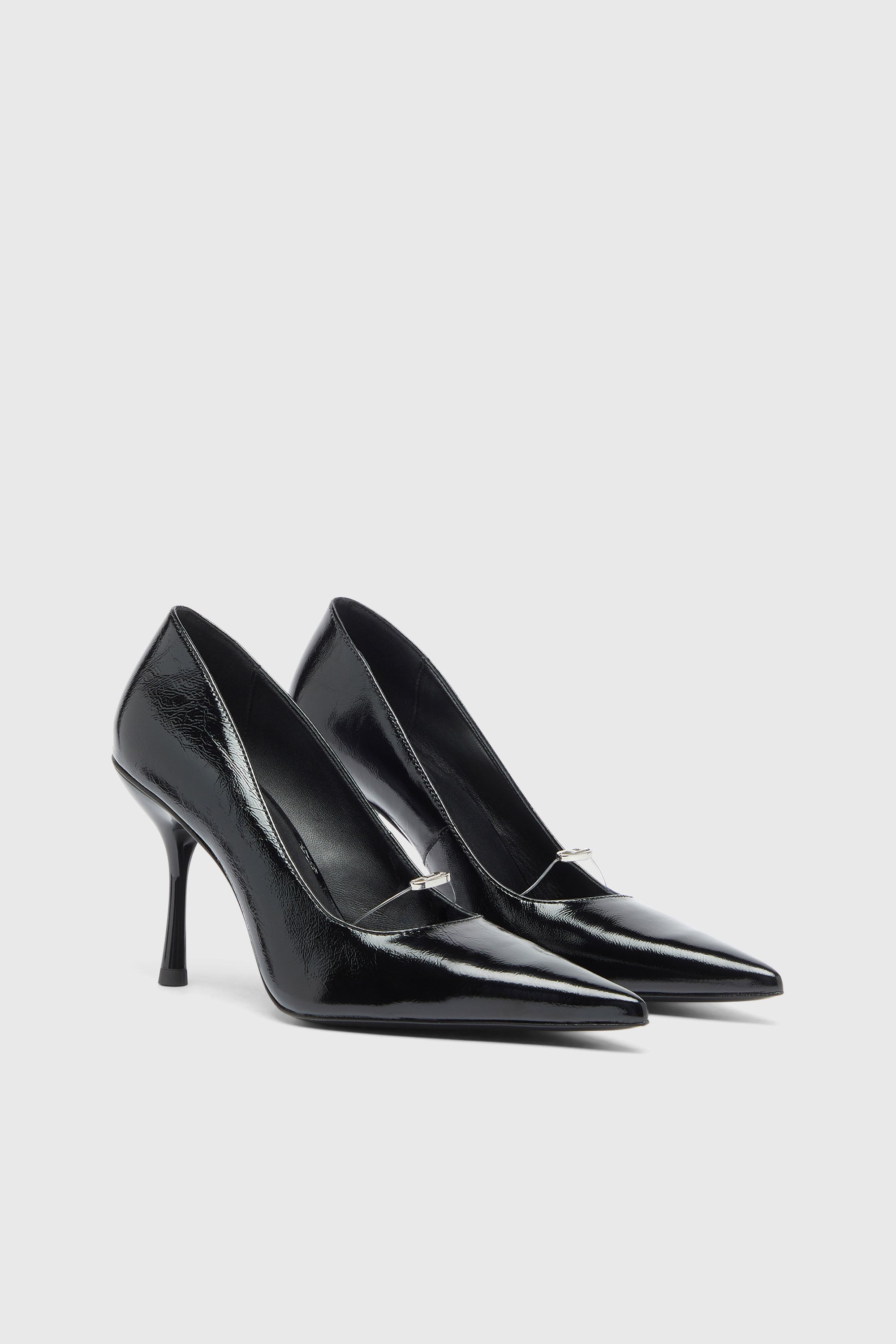 Diesel - D-JEWELS 90 P, D-Jewels - Pumps in pelle naplak Donna in Nero - 2