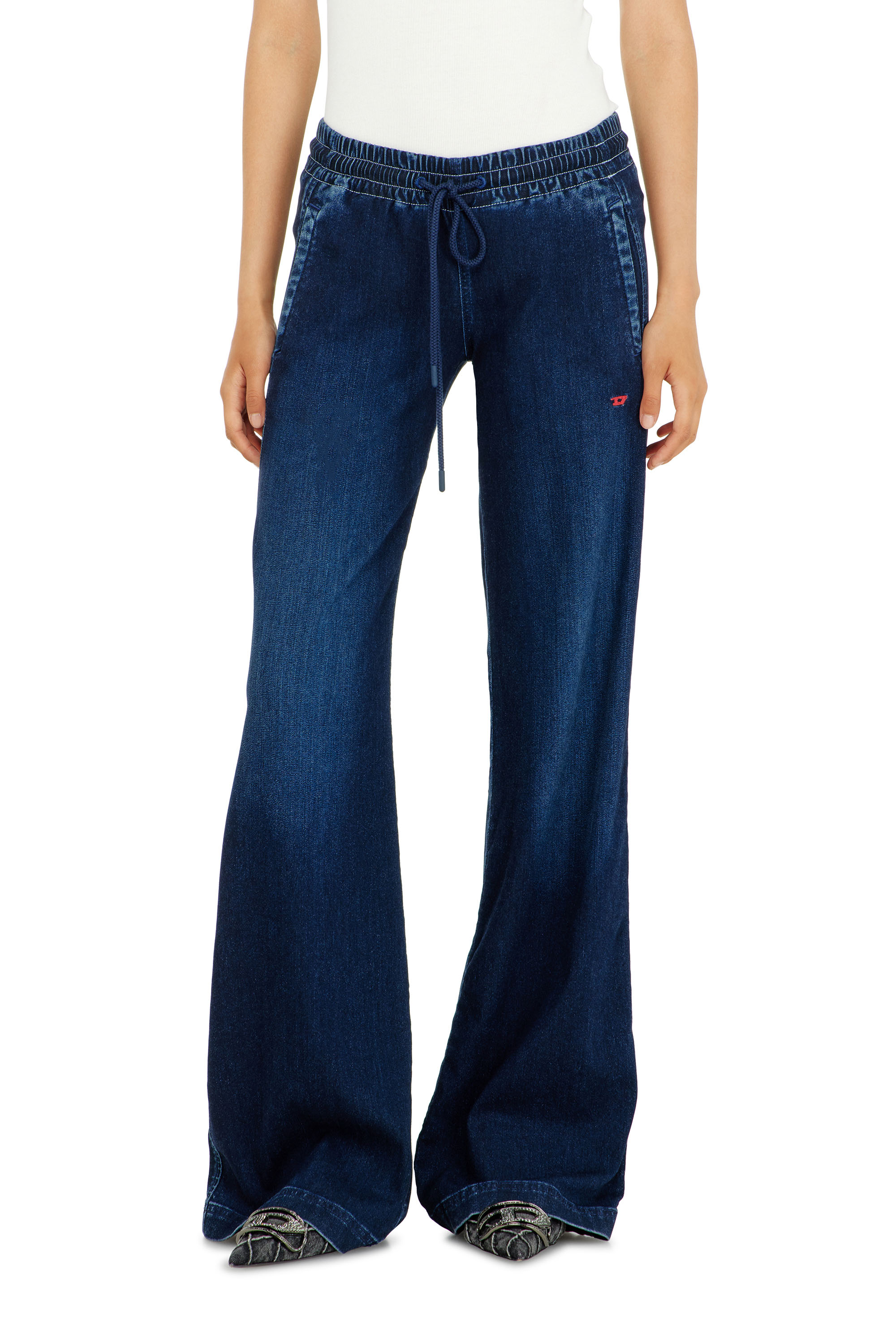Diesel - Relaxed 2078 D-Ainty Joggjeans&reg; 09P96 Donna, Blu Scuro - Image 2