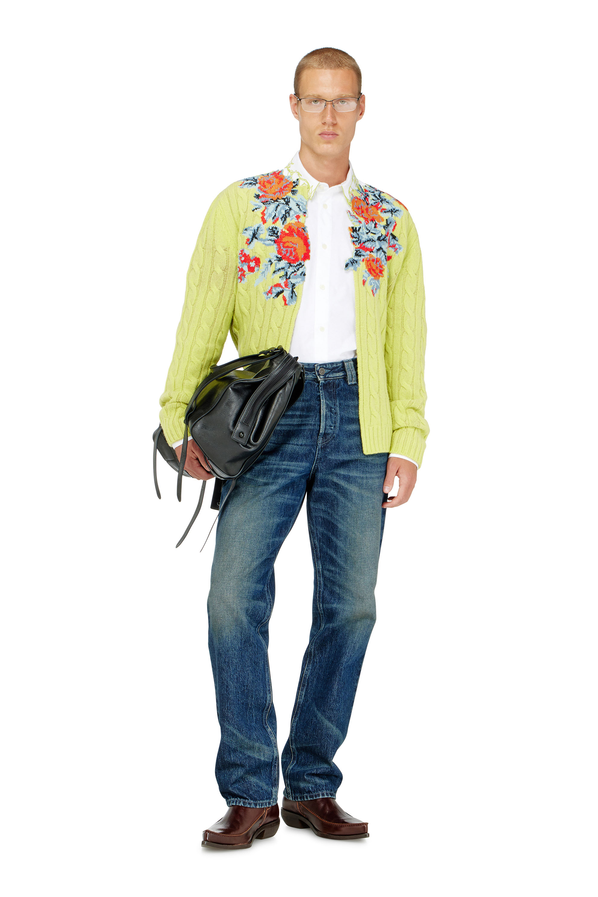 Diesel - Regular Jeans 1991 D-Voeed 007FZ Uomo, Blu Scuro - Image 1