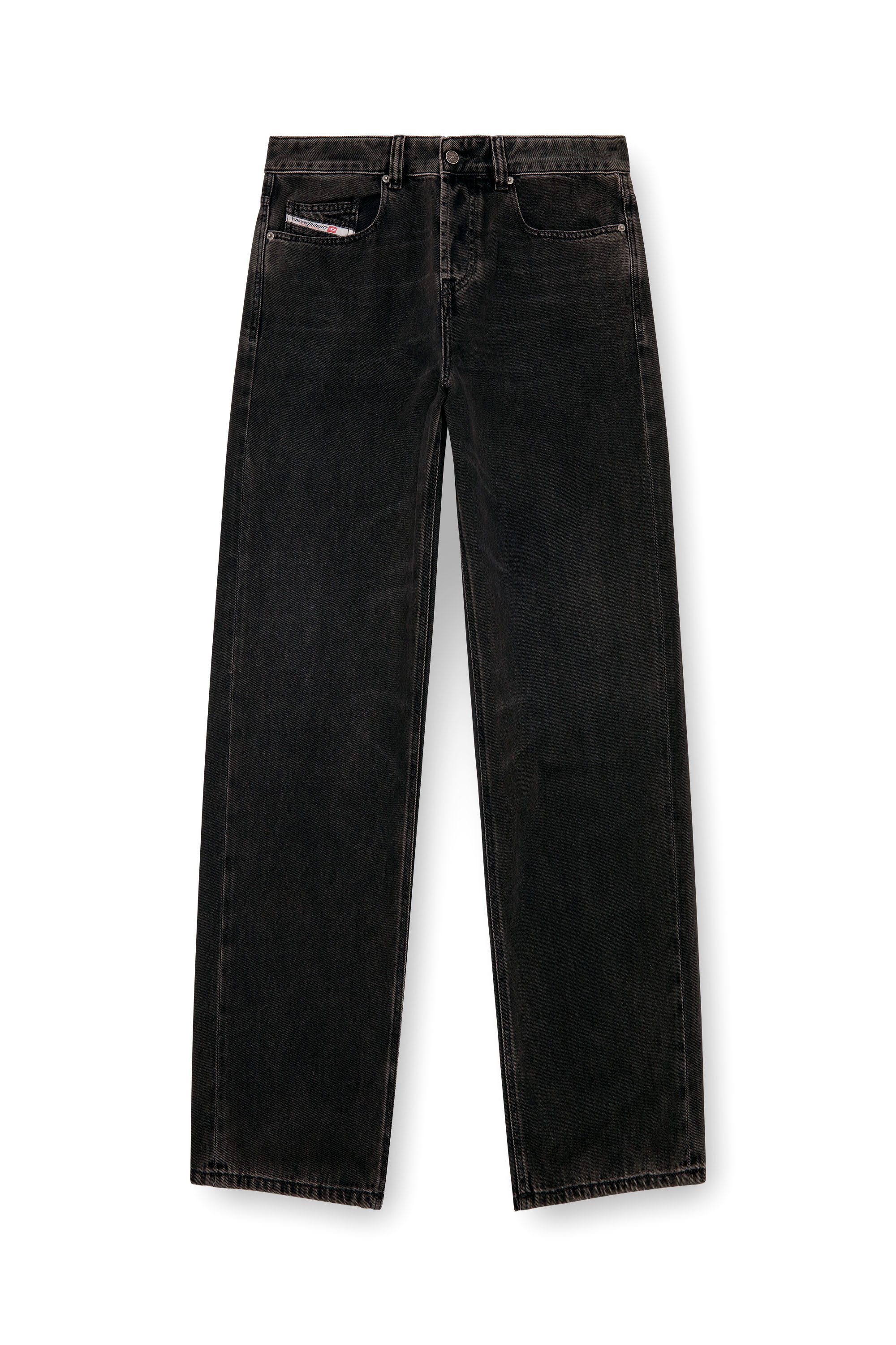 Diesel - Uomo Straight Jeans 2001 D-Macro 09I35, Nero/Grigio scuro - Image 3