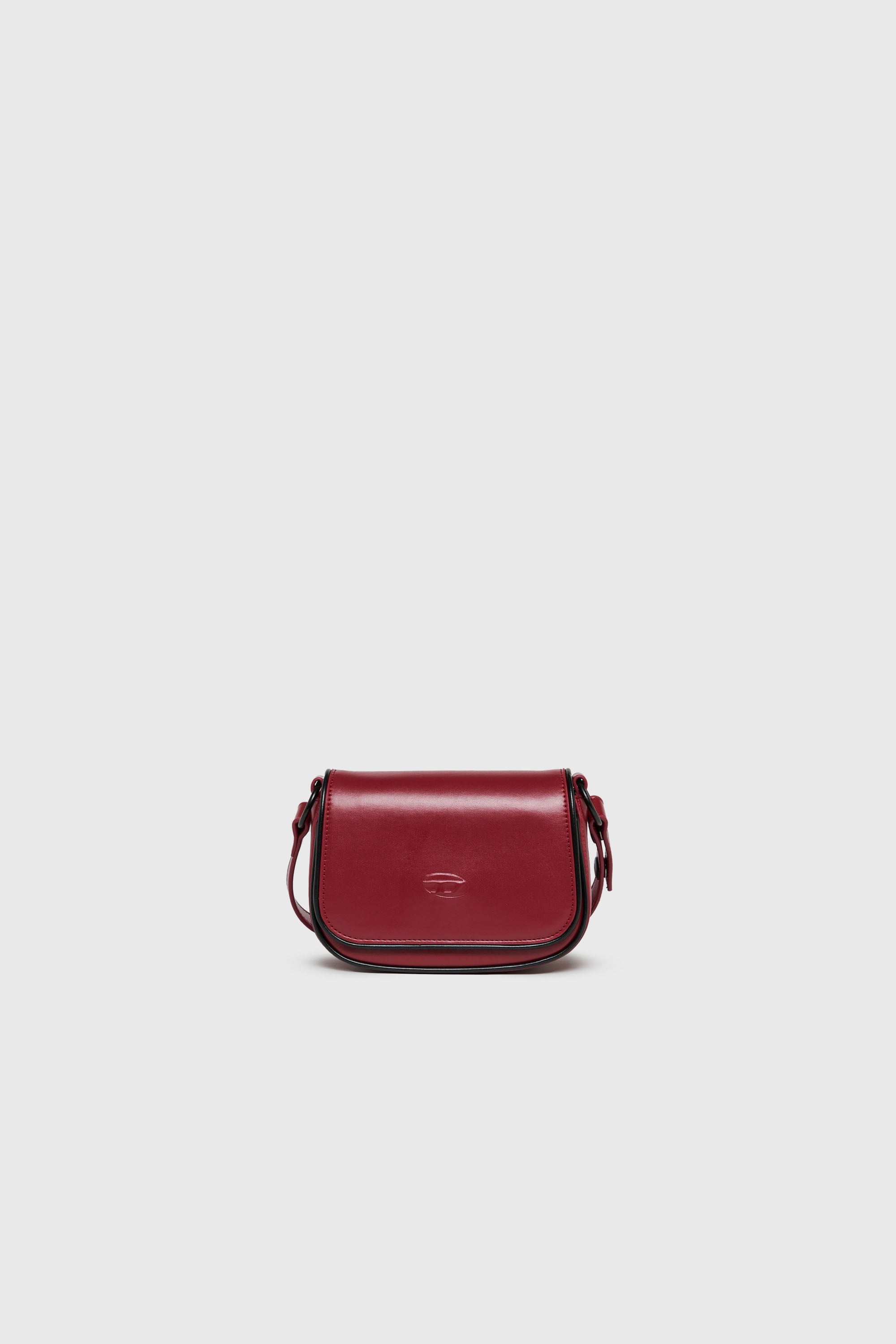 Diesel - WIRT, WIRT - Borsa a tracolla con logo Oval D embossato Donna in Rosso - 1