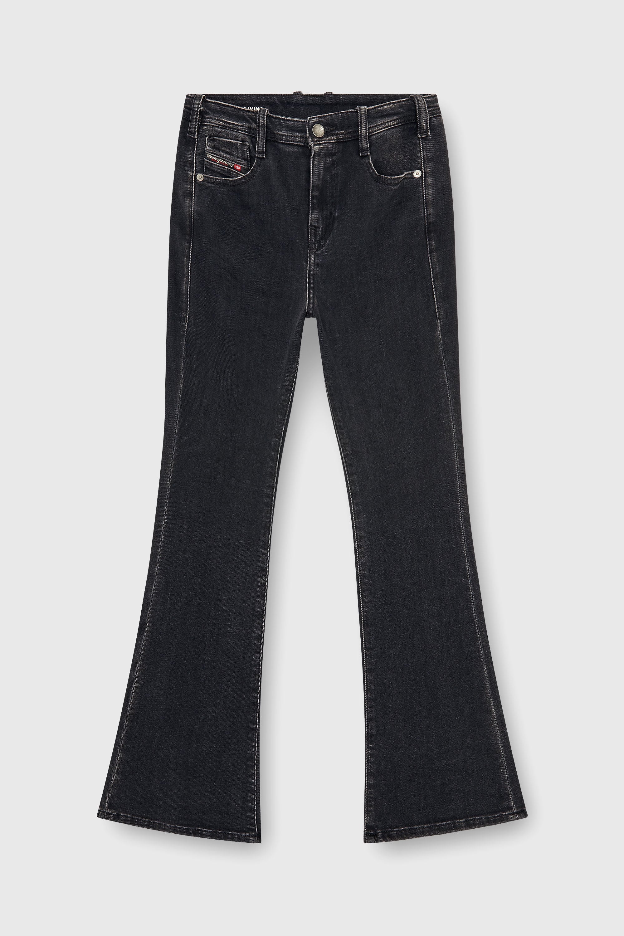 Diesel - Bootcut Jeans 1969 D-Ebbey 09P75 Donna, Nero/Grigio scuro - Image 2