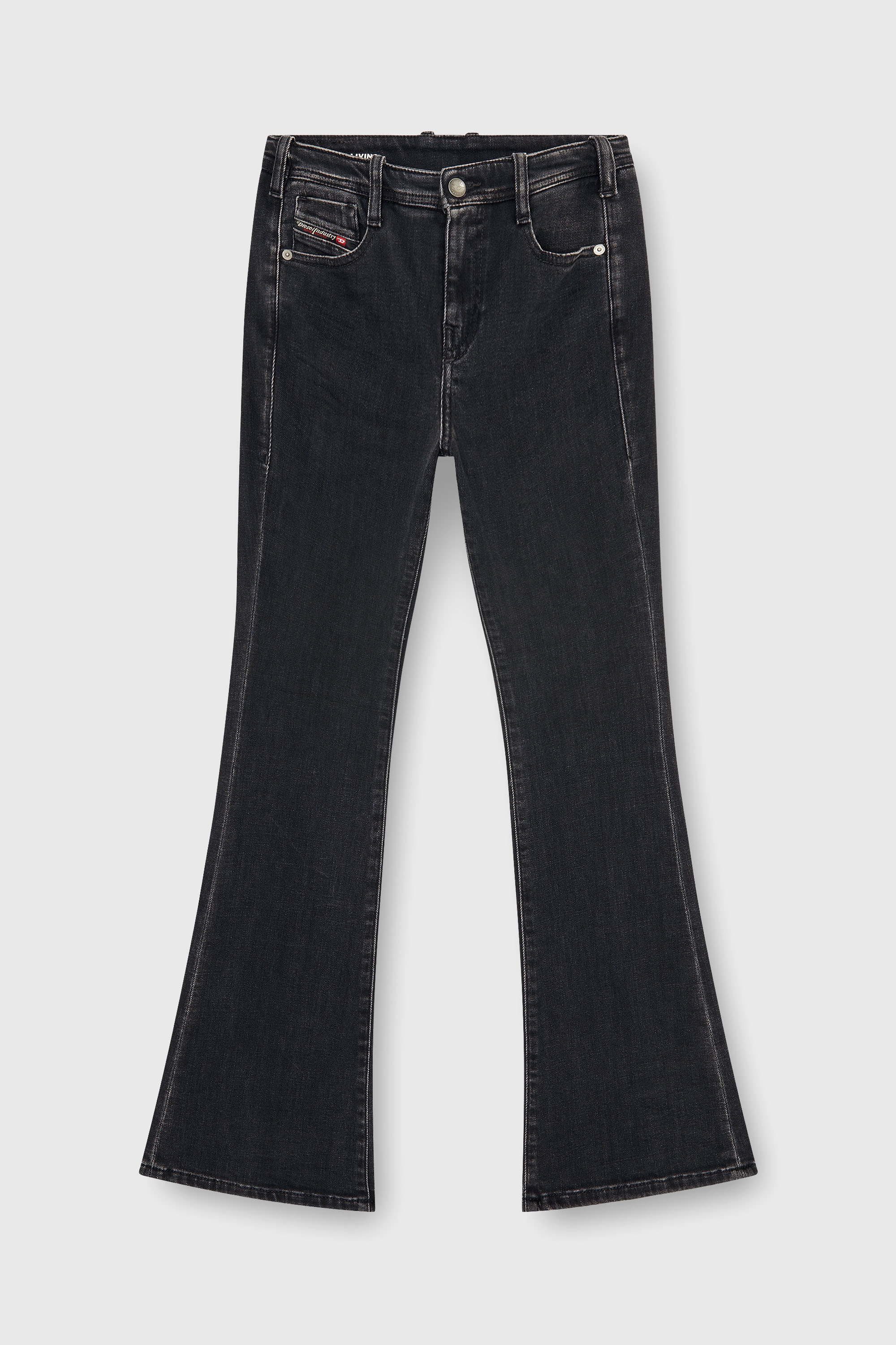 Diesel - Bootcut Jeans 1969 D-Ebbey 09P75 Donna, Nero/Grigio scuro - Image 6