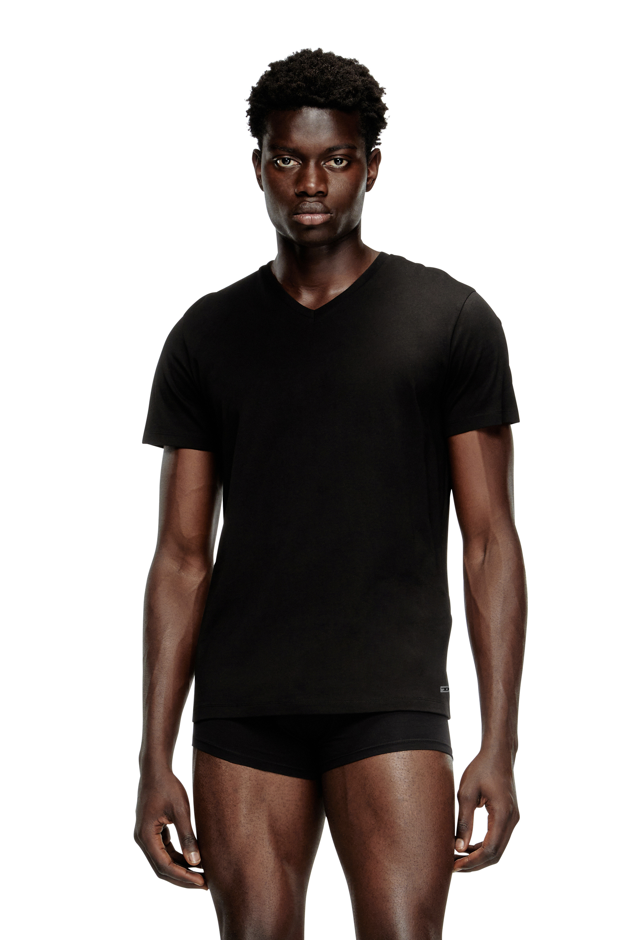 Diesel - MICHAEL-D-BOX-3PACK, Set da tre di T-shirt con scollo a V Uomo in Nero - 2