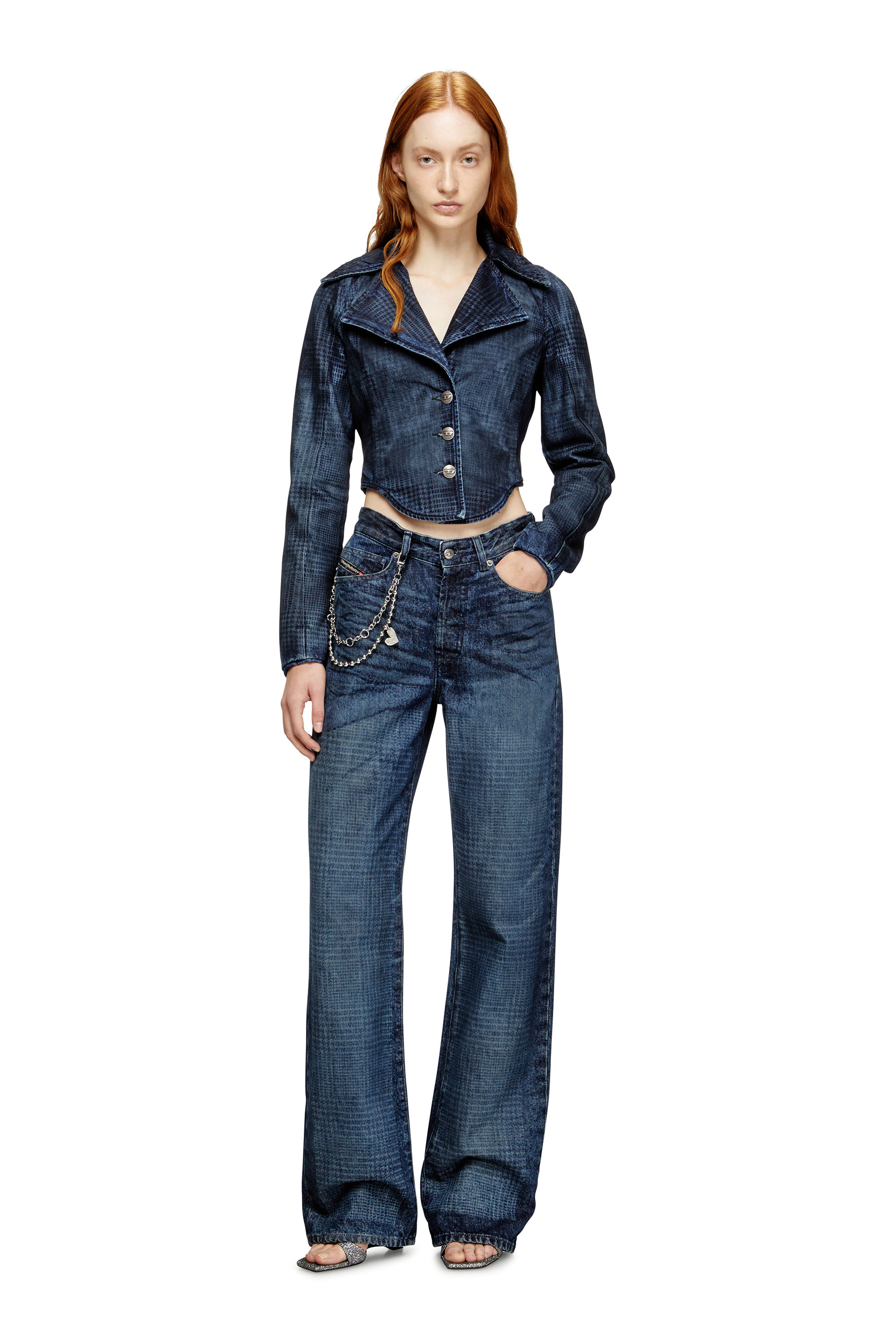 Diesel - Regular Jeans 1971 D-Sent 007CV Donna, Blu Scuro - Image 2