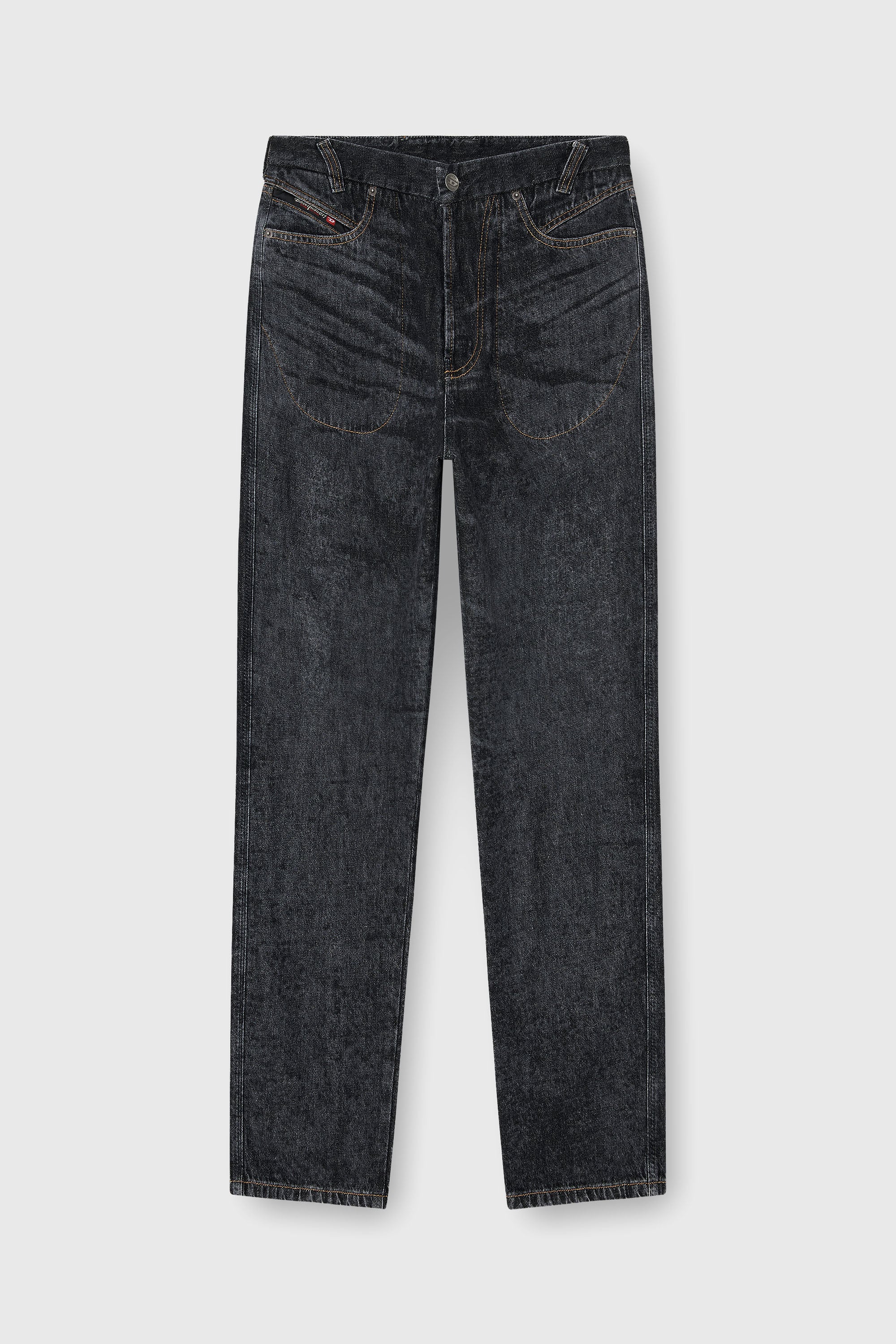 Diesel - Relaxed Jeans D-Marcus 09Q24 Uomo, Nero/Grigio scuro - Image 2
