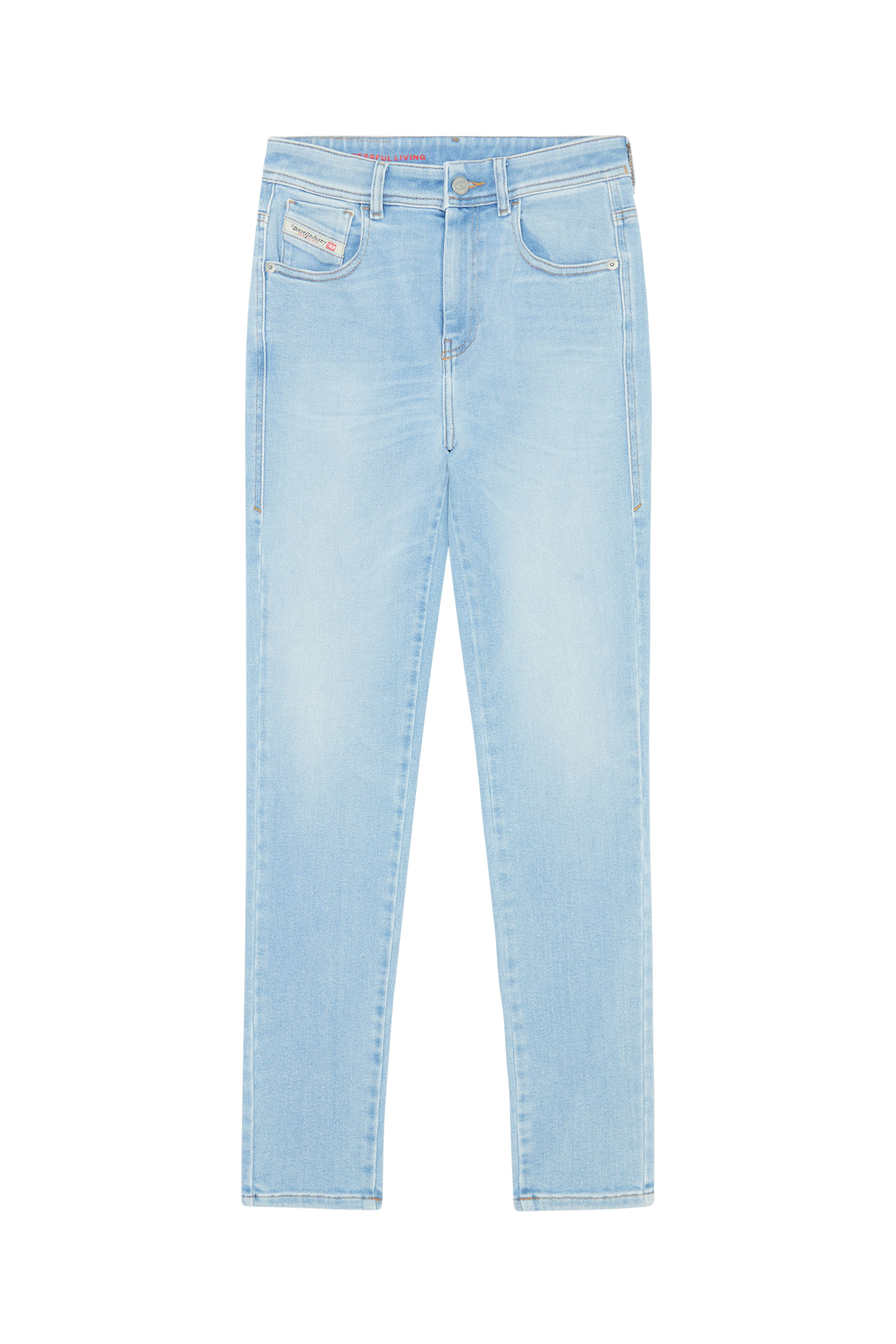 Diesel - 1984 Slandy-High 09E76 Super skinny Jeans, Blu Chiaro - Image 5