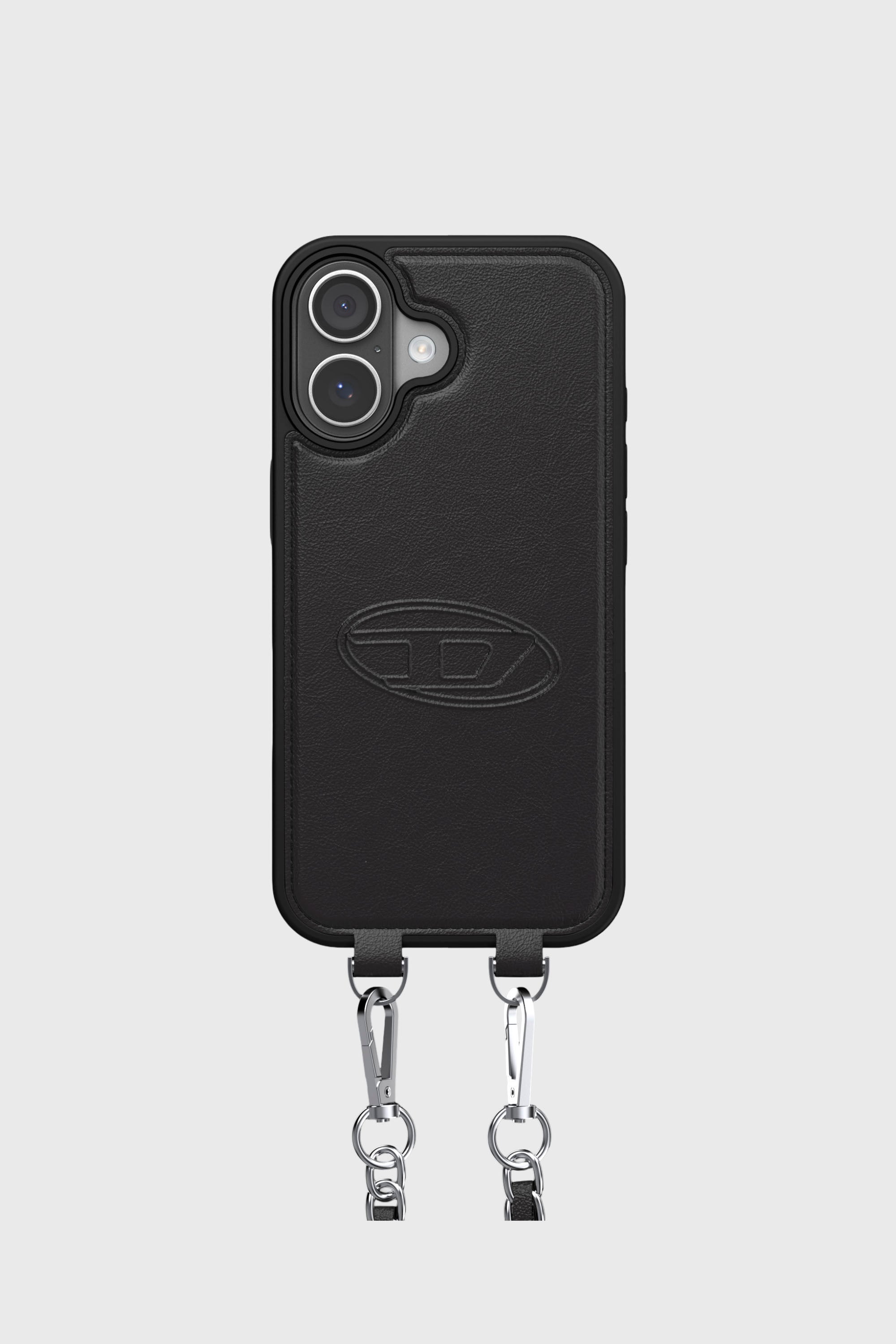 Diesel - 60661 MOULDED CASE, Cover Oval D con cinturino e MagSafe per iPhone 17 Unisex in Nero - 2