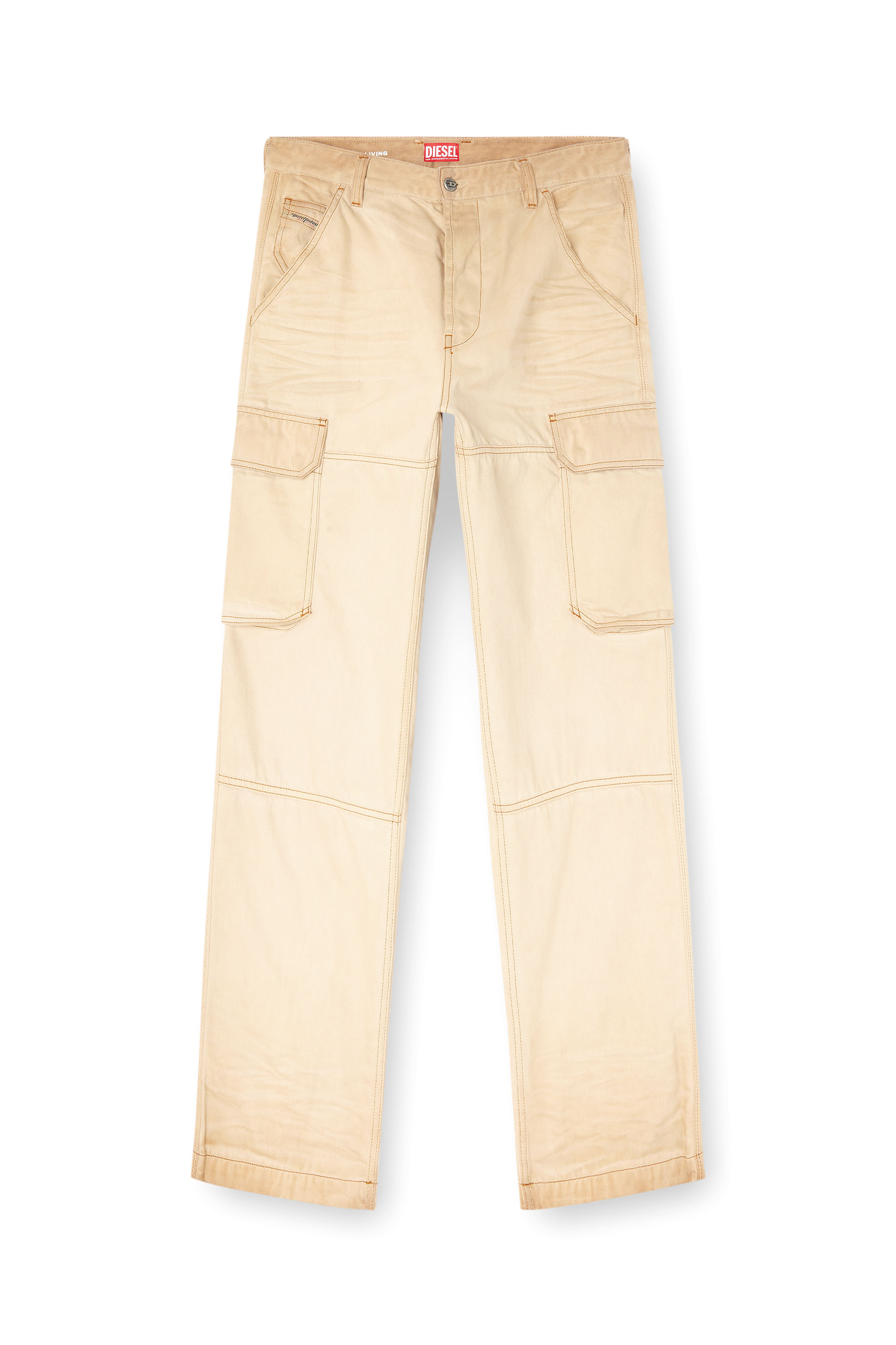 Diesel - Regular Jeans D-Uty 09L26 Uomo, Beige - Image 3