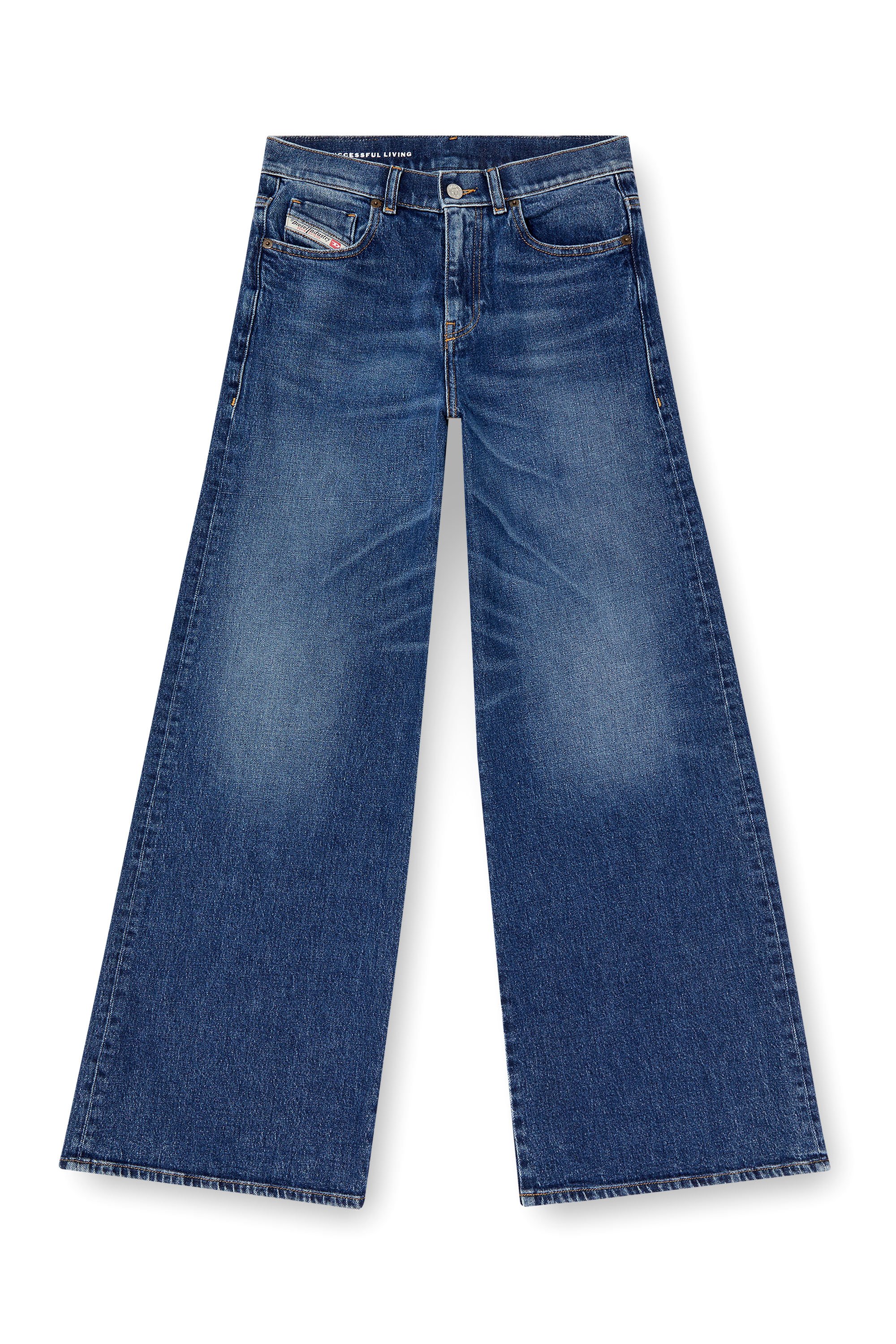 Diesel - Flare Jeans 1978 D-Akemi 09L21 Donna, Blu Scuro - Image 3