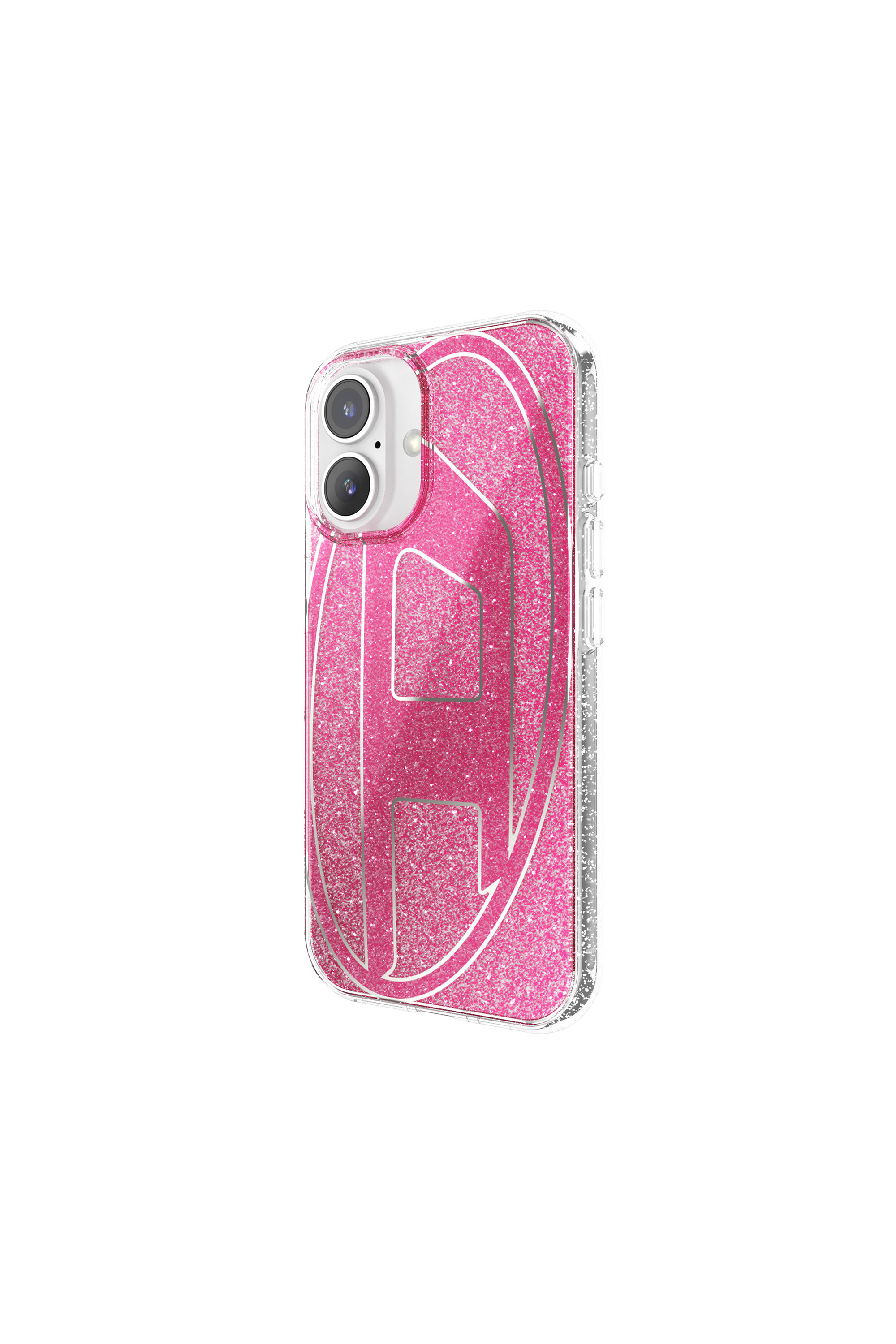 Diesel - 60155 AOP CASE, Cover glitterata per iP 16 Unisex in Rosa - 4