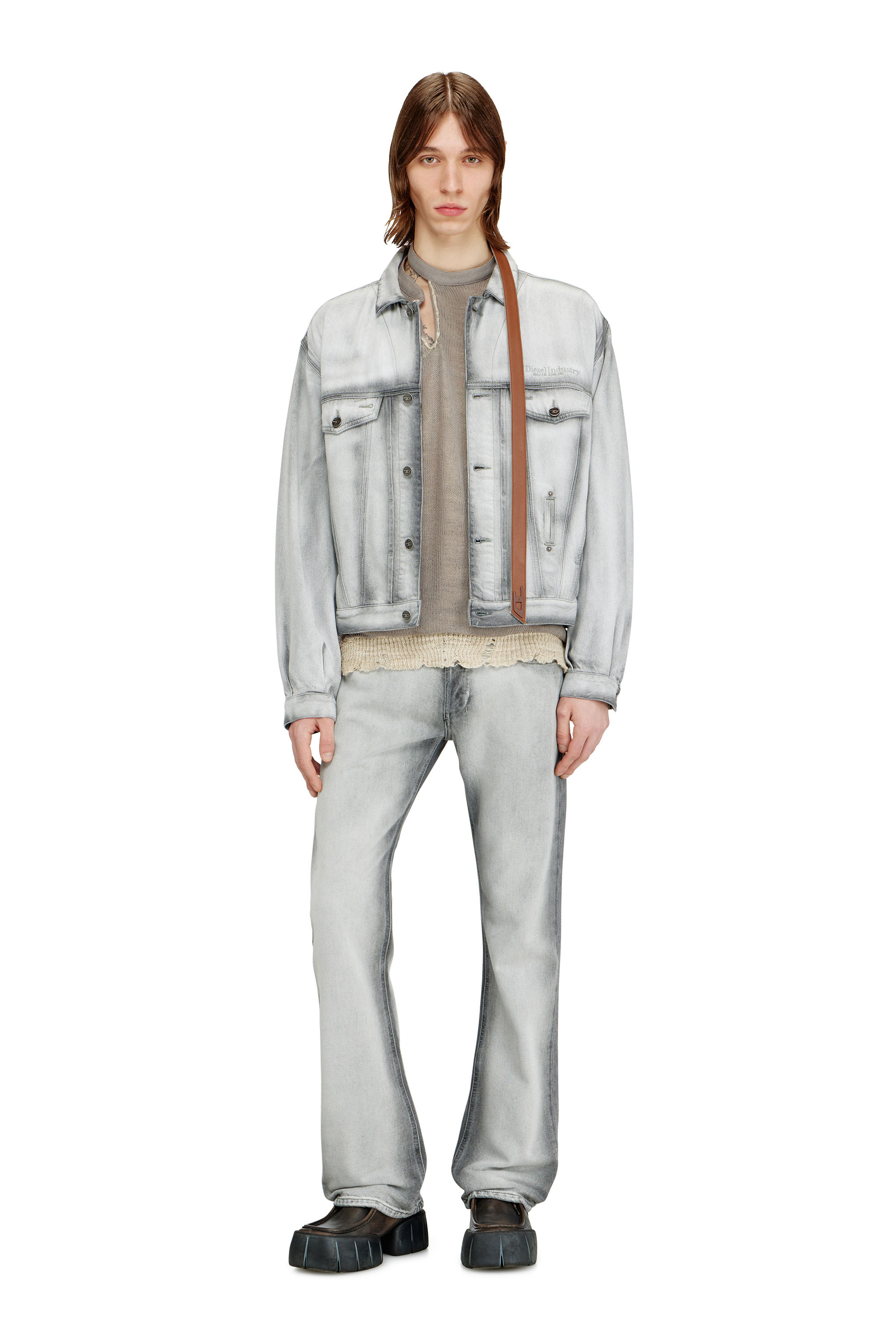 Diesel - Bootcut Jeans 2007 Zatiny 09P28 Uomo, Grigio - Image 2
