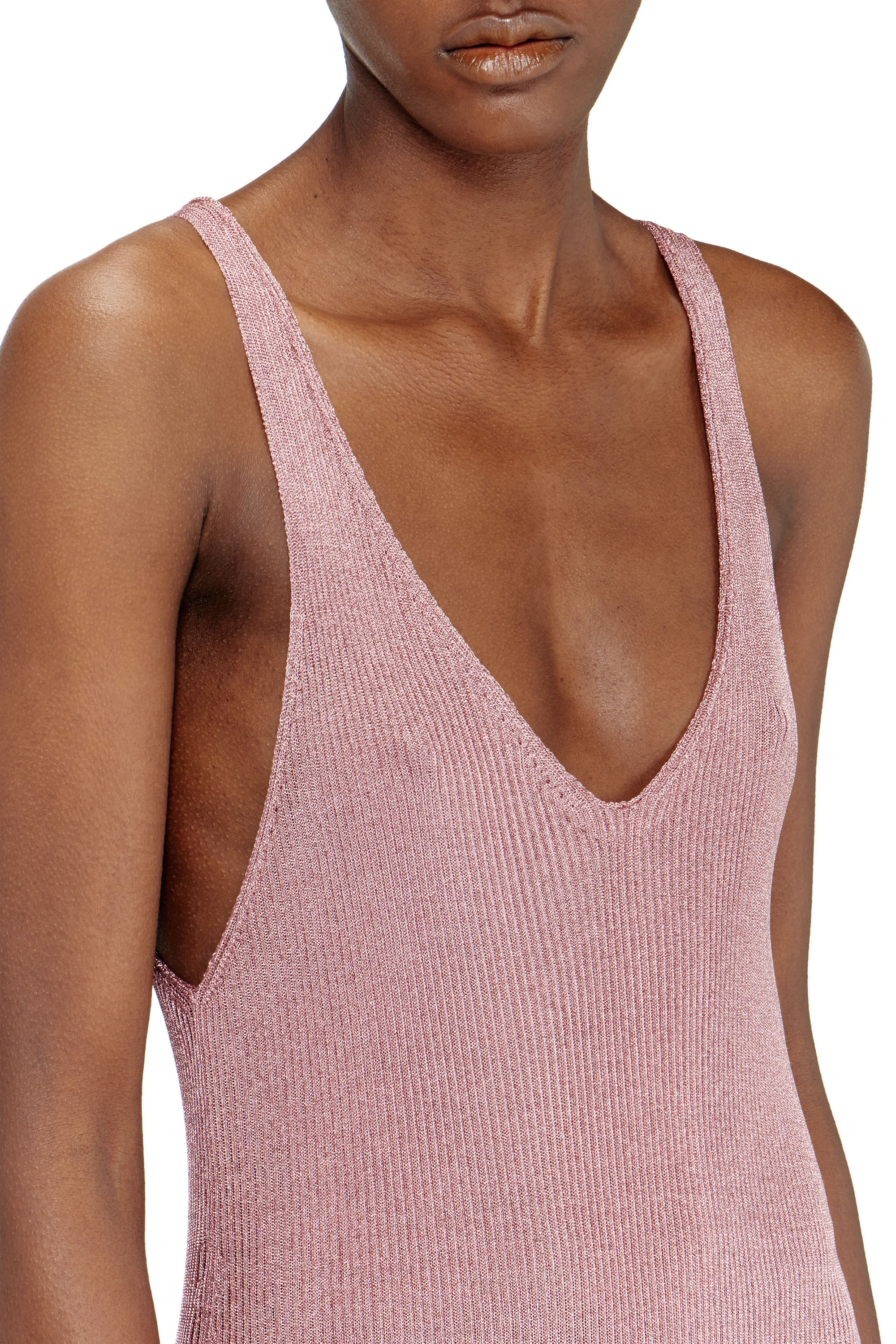 Diesel - M-DELOCA, Abito midi metallizzato Donna in Rosa - 4