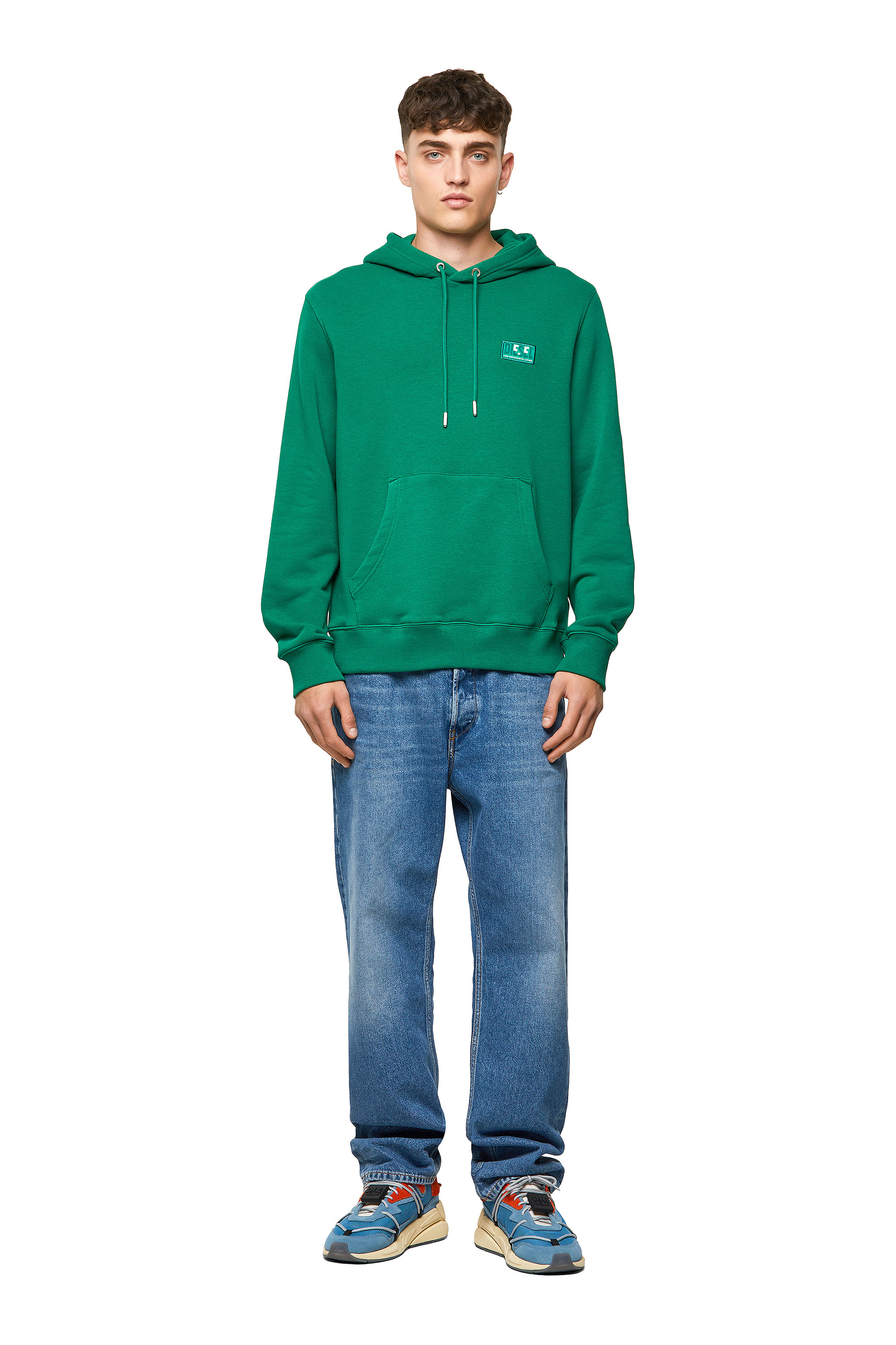 S-GIRK-HOOD-C.C, Verde Scuro Diesel - S-GIRK-HOOD-C.C, Verde Scuro - Image 1