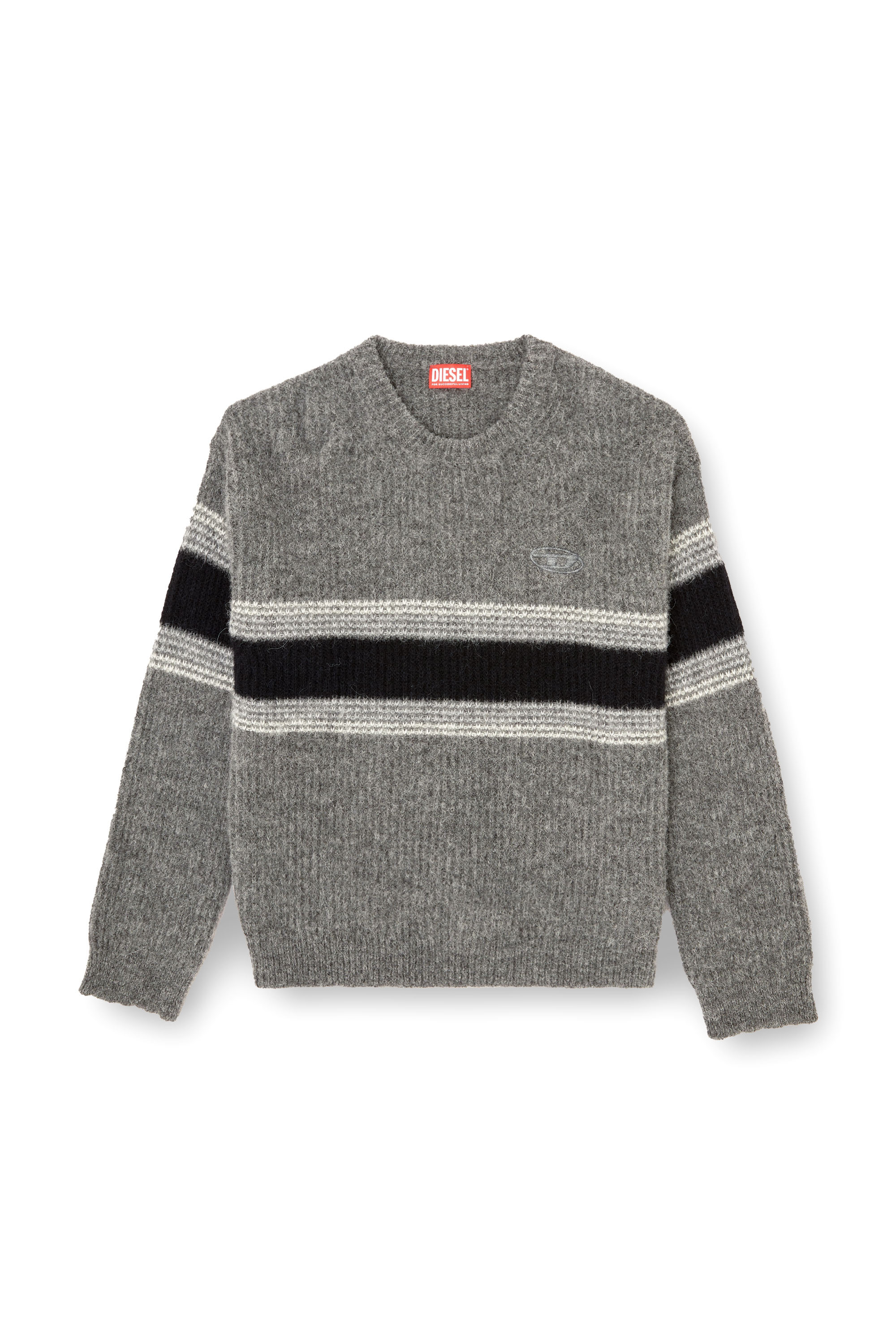 Diesel - K-SOREN, Striped jumper in alpaca blend Uomo in Multicolor - 3