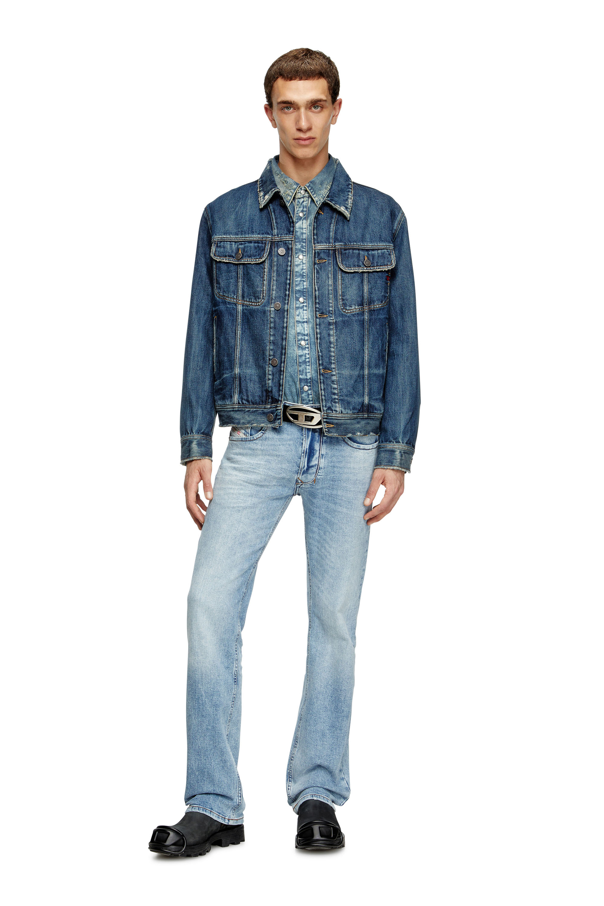 Diesel - Regular Jeans 1985 Larkee 0DBDV Uomo, Blu Chiaro - Image 2