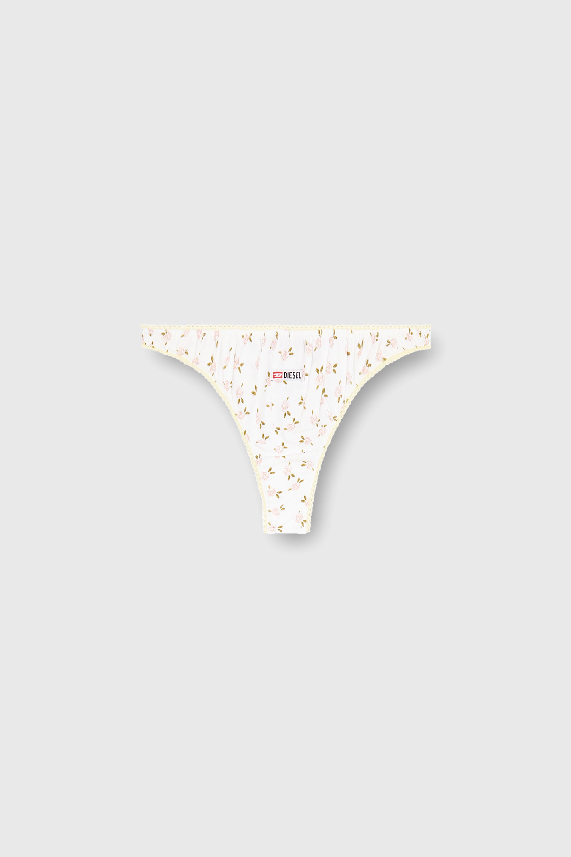 Diesel - ALEXIS-D-CORE, Perizoma in cotone con stampa floreale all-over Donna in Bianco - 2