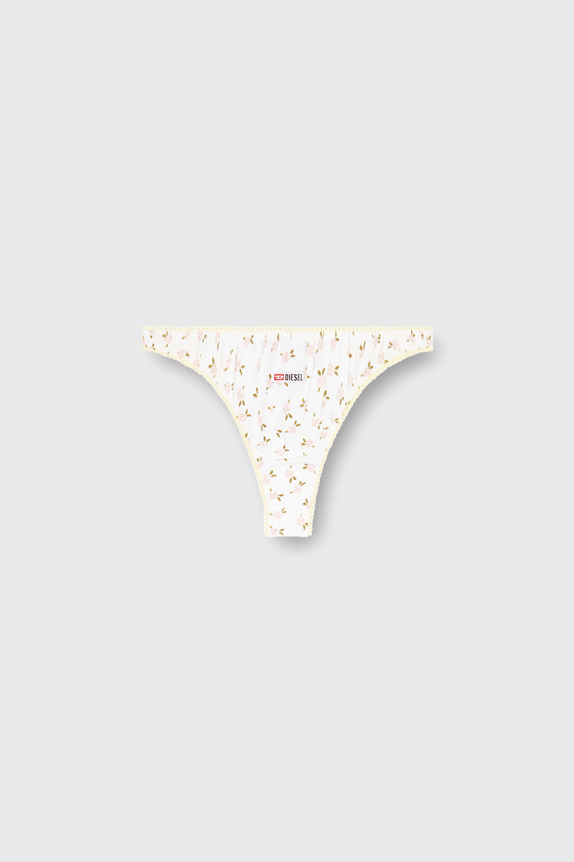 Diesel - ALEXIS-D-CORE, Perizoma in cotone con stampa floreale all-over Donna in Bianco - 2