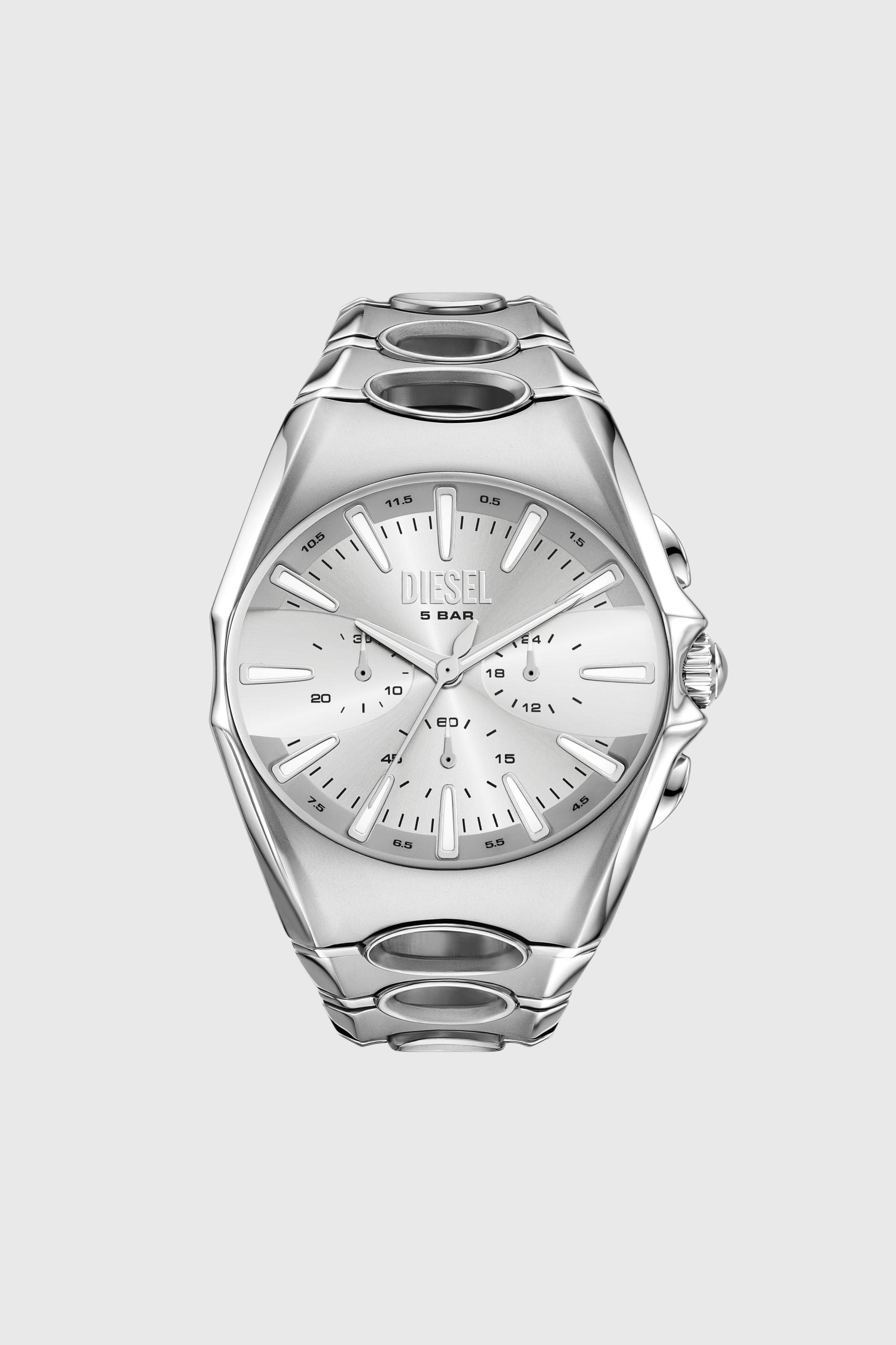 Diesel - DZ4694 WATCH, Orologio D-Curve in acciaio inossidabile Uomo in Argento - 1