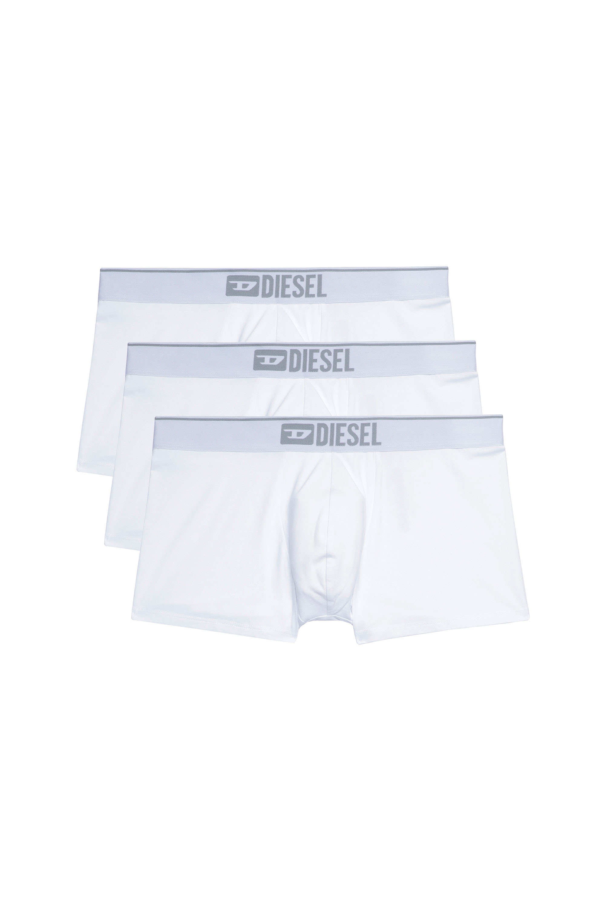 Diesel - UMBX-DAMIENTHREEPACK, Set di tre boxer tinta unita Uomo in Bianco - 2