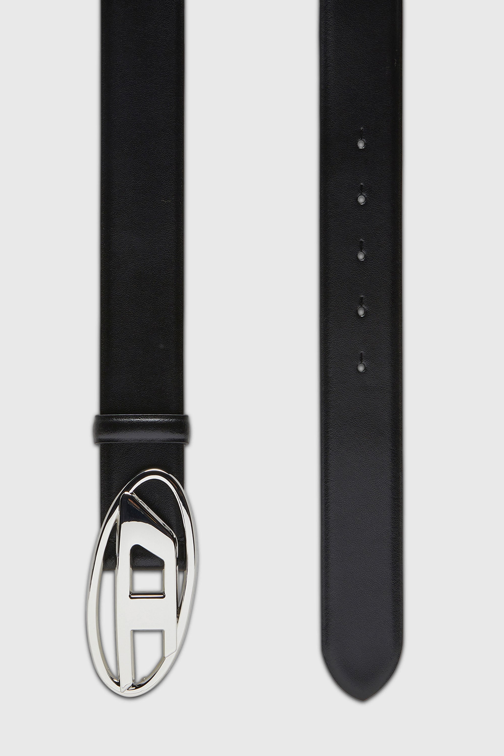 Diesel - B-1DR, Cintura 4 cm in pelle con fibbia Oval D Uomo in Nero - 2