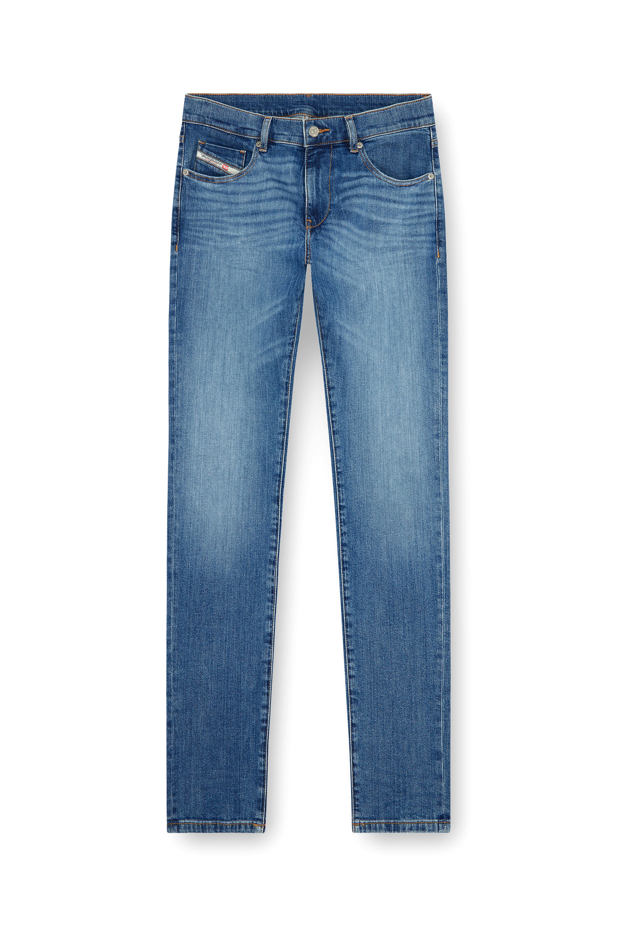 Diesel - Slim Jeans 2019 D-Strukt 0KIAL Uomo, Blu Chiaro - Image 2