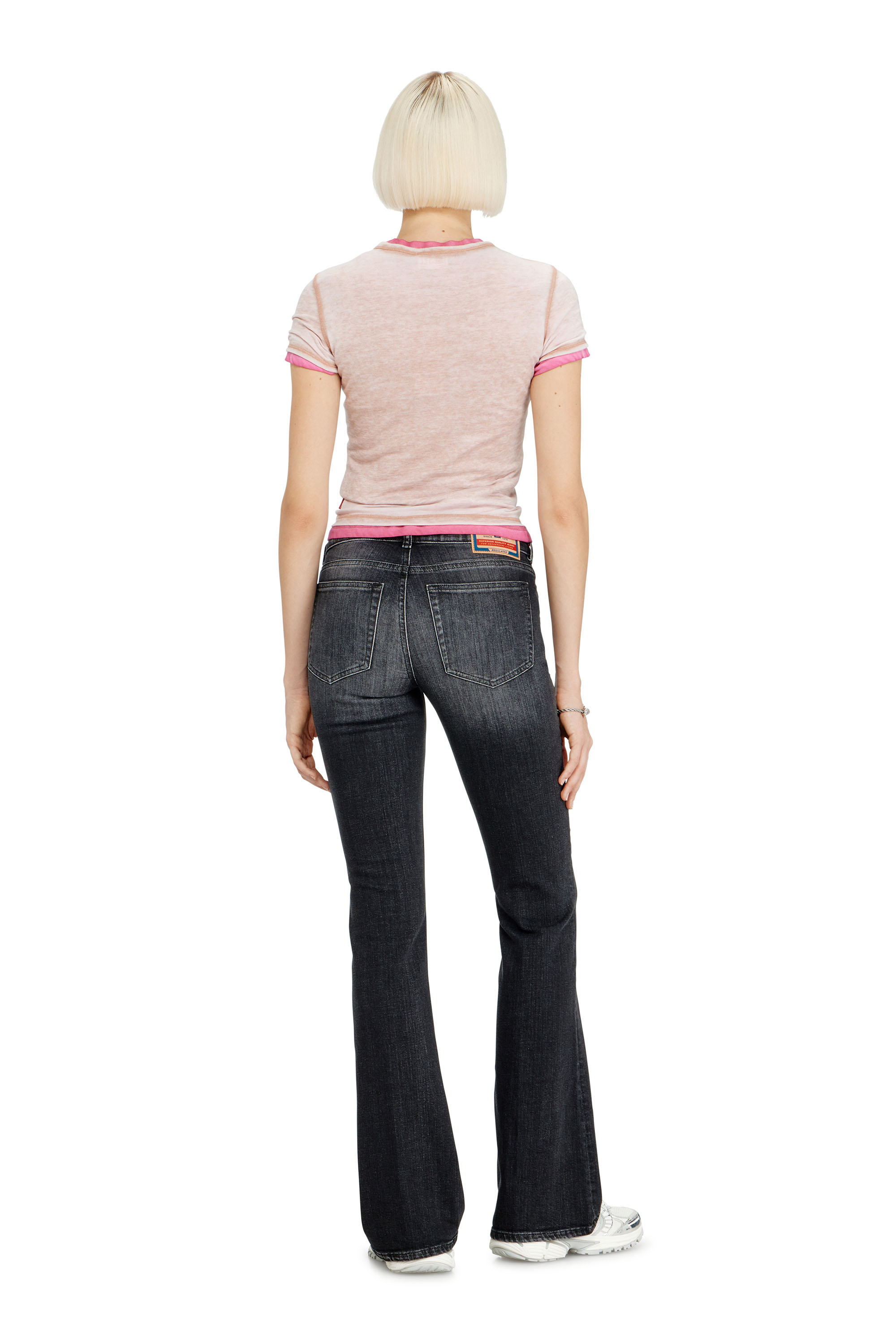 Diesel - Bootcut Jeans 1969 D-Ebbey 09L98 Donna, Nero/Grigio scuro - Image 3