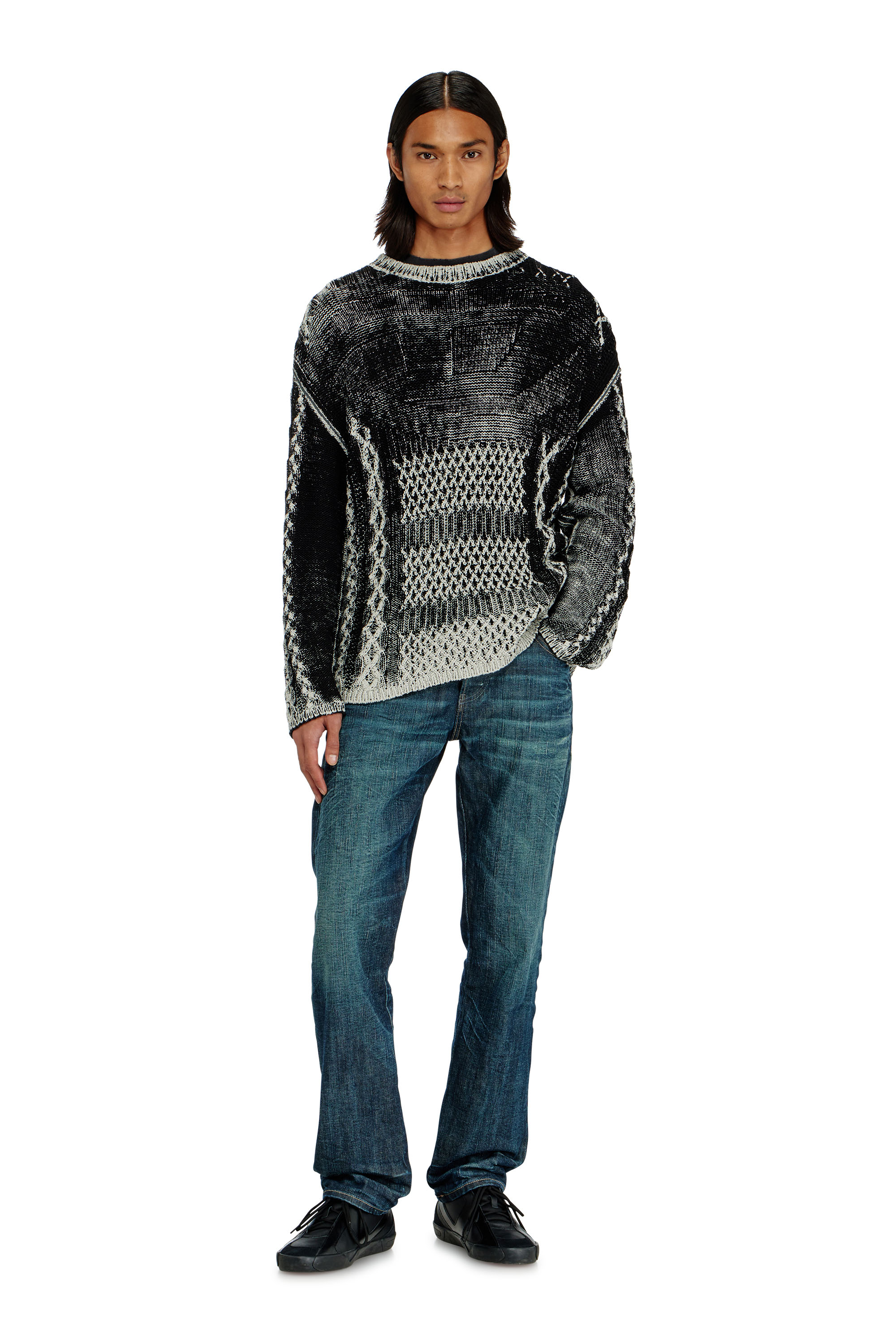 Diesel - K-MIONE, Maglione lavorato a maglia trattato Uomo in Multicolor - 2