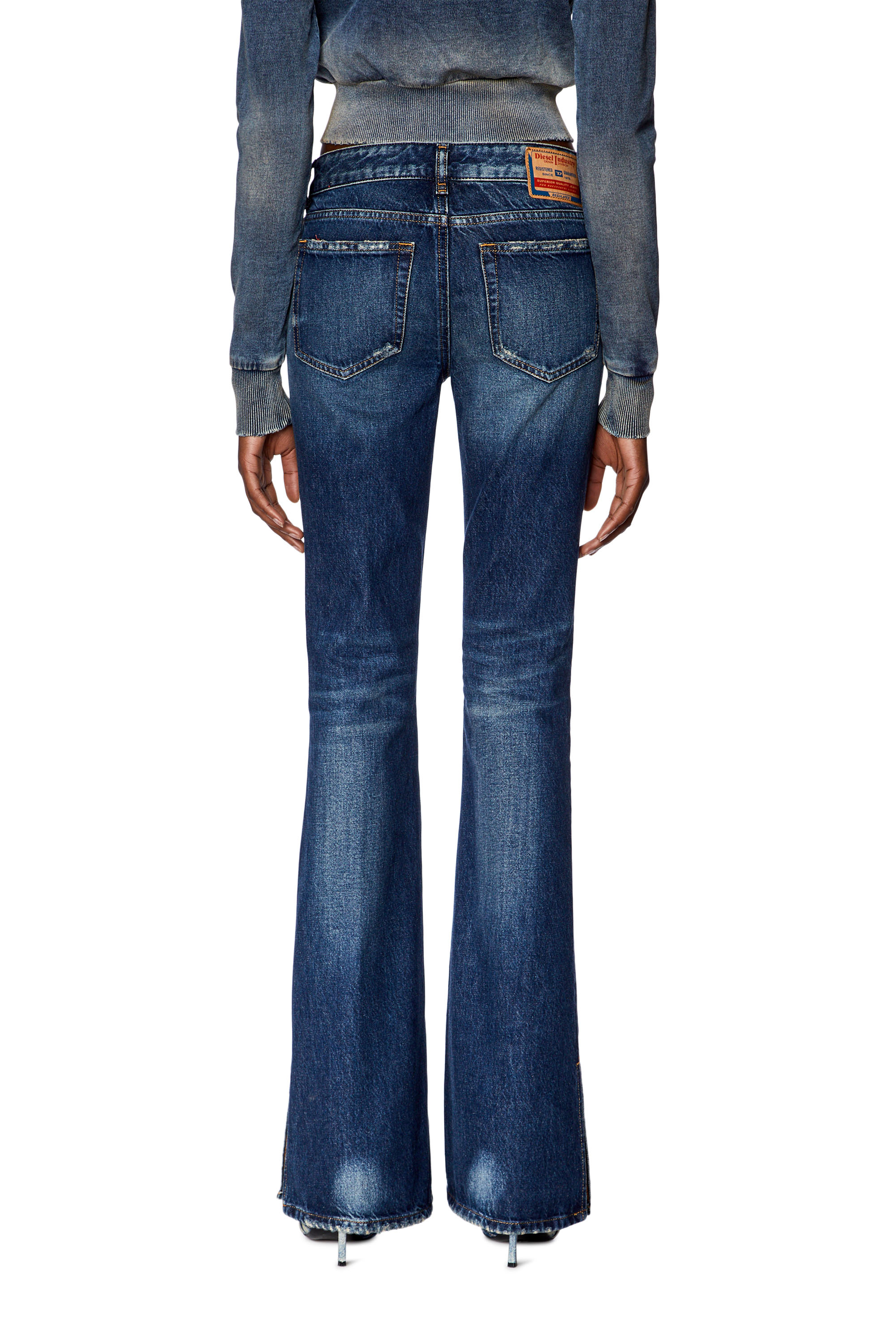 Diesel - Bootcut and Flare Jeans 1969 D-Ebbey 09G92, Blu Scuro - Image 3