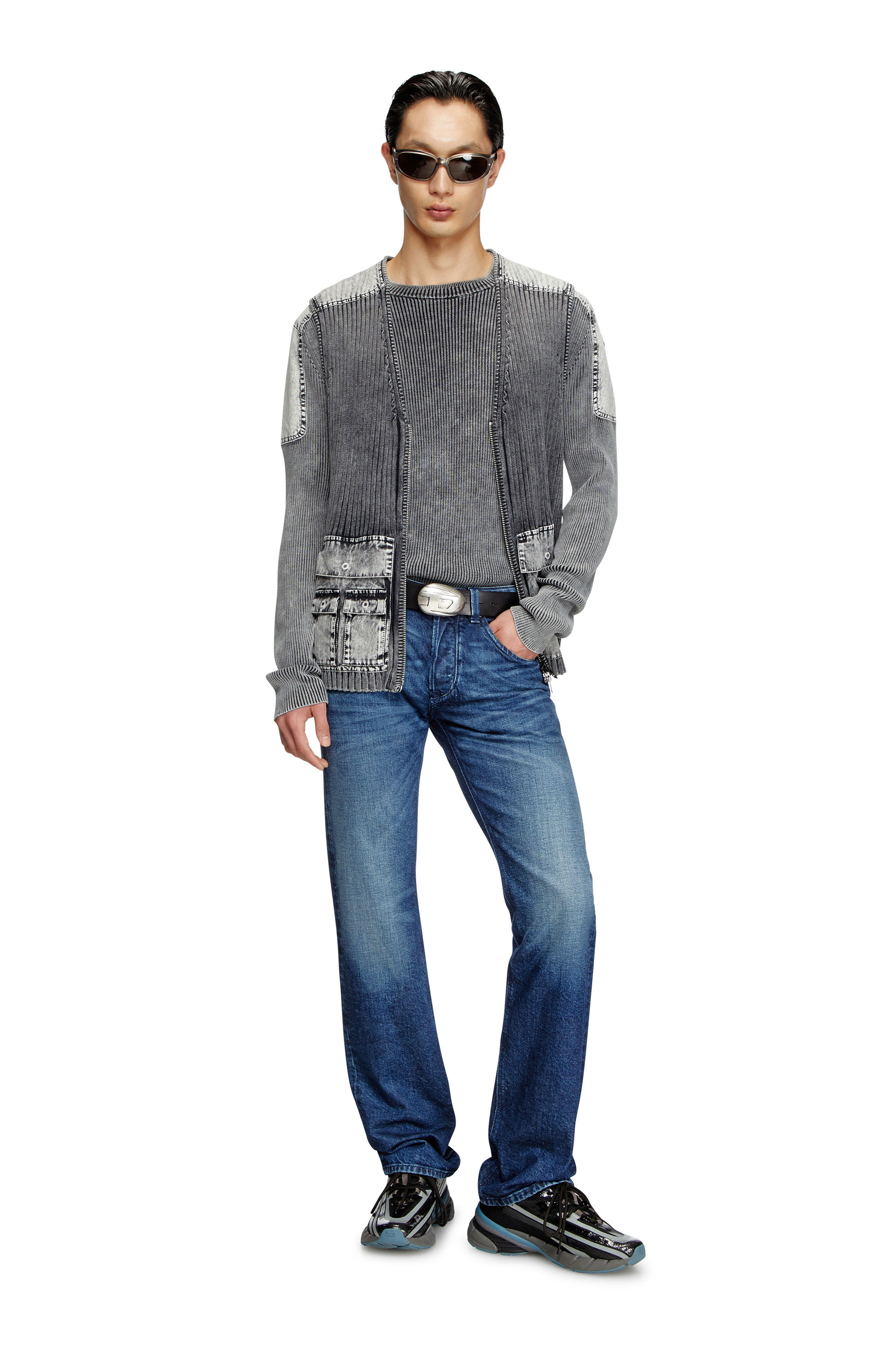 Diesel - Regular Jeans 1985 Larkee 09L51 Uomo, Blu Scuro - Image 1