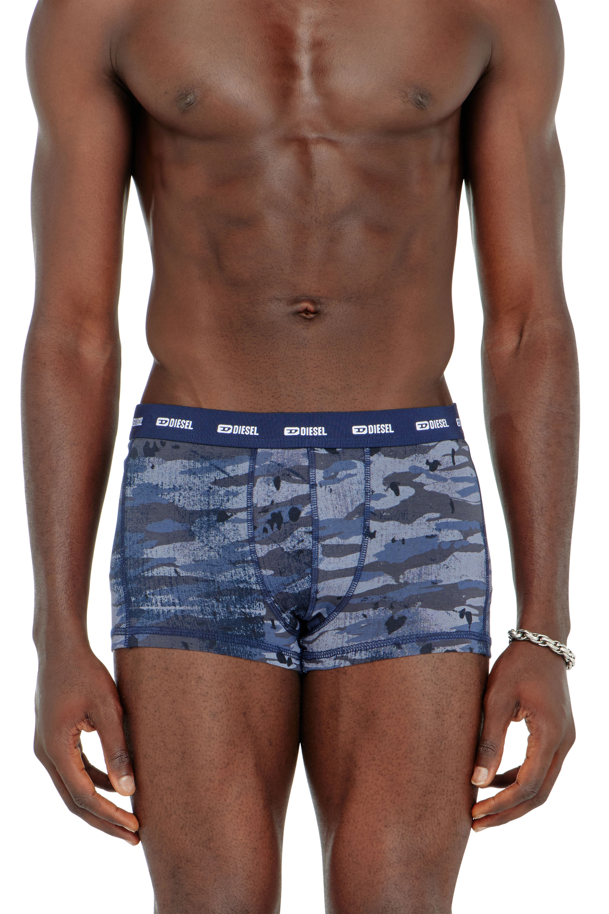 Diesel - DAMIEN-UTLT-3PACK, Set da tre boxer a tinta unita e camouflage Uomo in ToBeDefined - 3