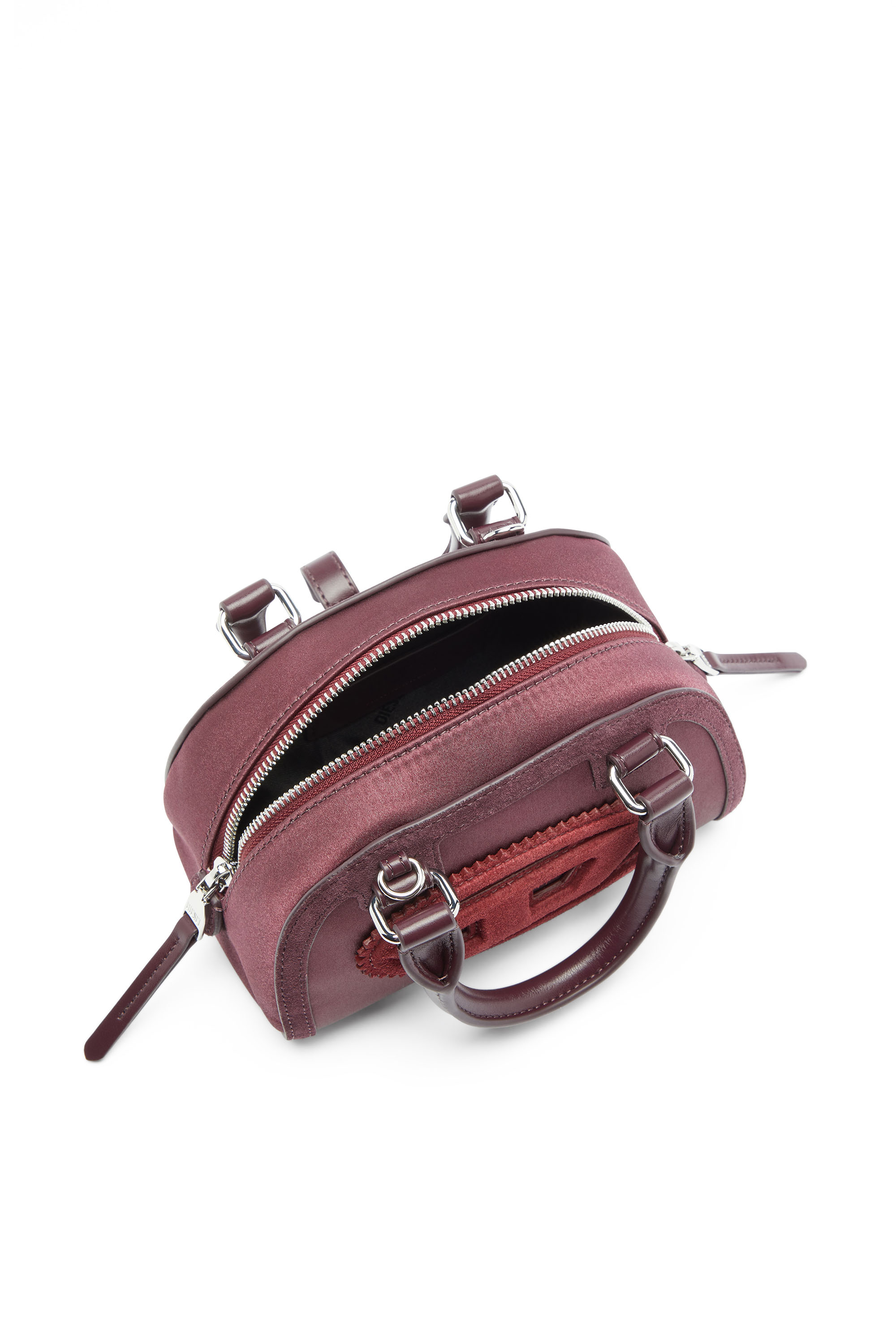 Diesel - 1DR DOME CROSSBODY, 1DR Dome - Borsa bowling piccola in raso e scamosciato Donna in ToBeDefined - 3