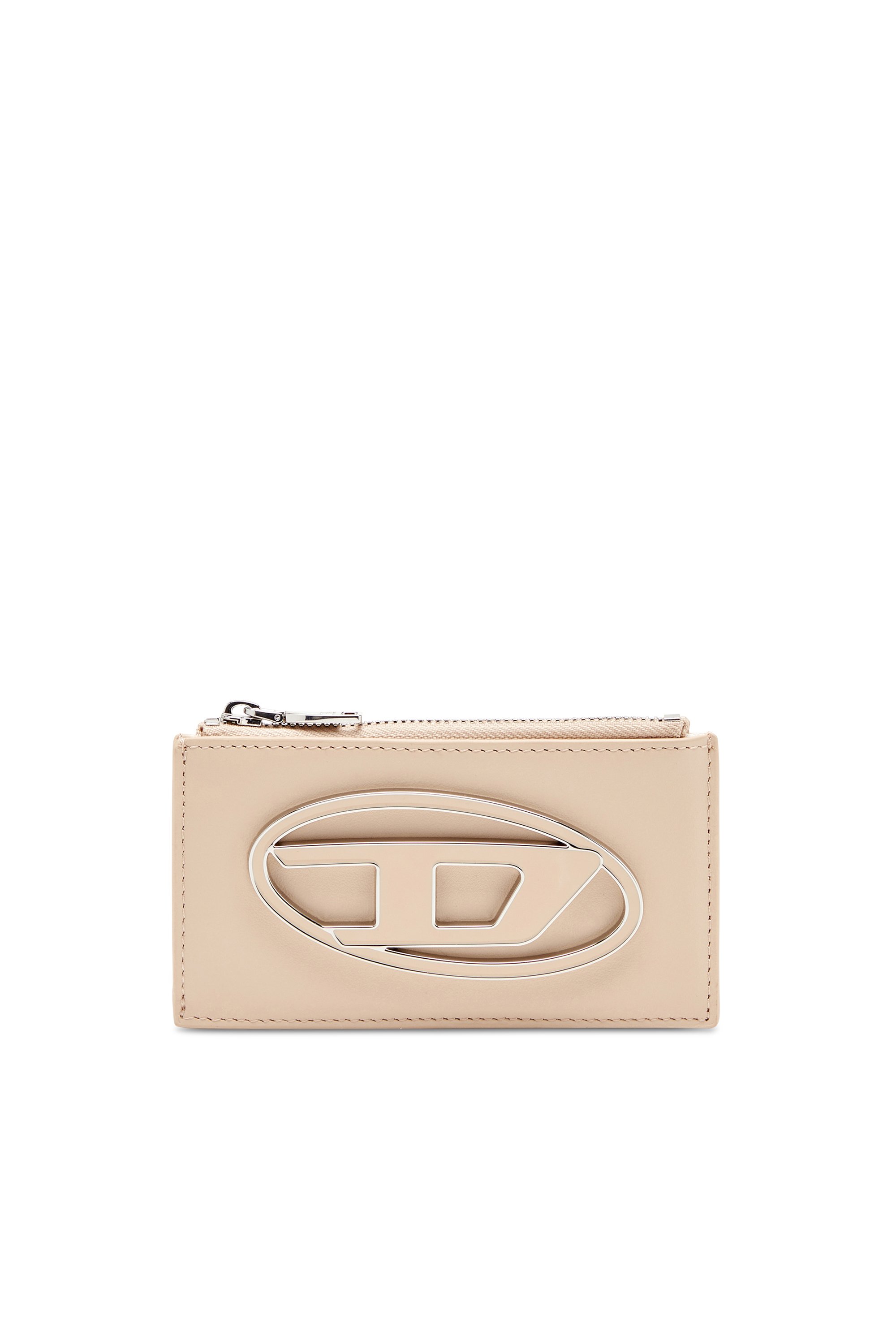 Diesel - 1DR CARD HOLDER III, Portacarte piatto in nappa Donna in Beige - 1