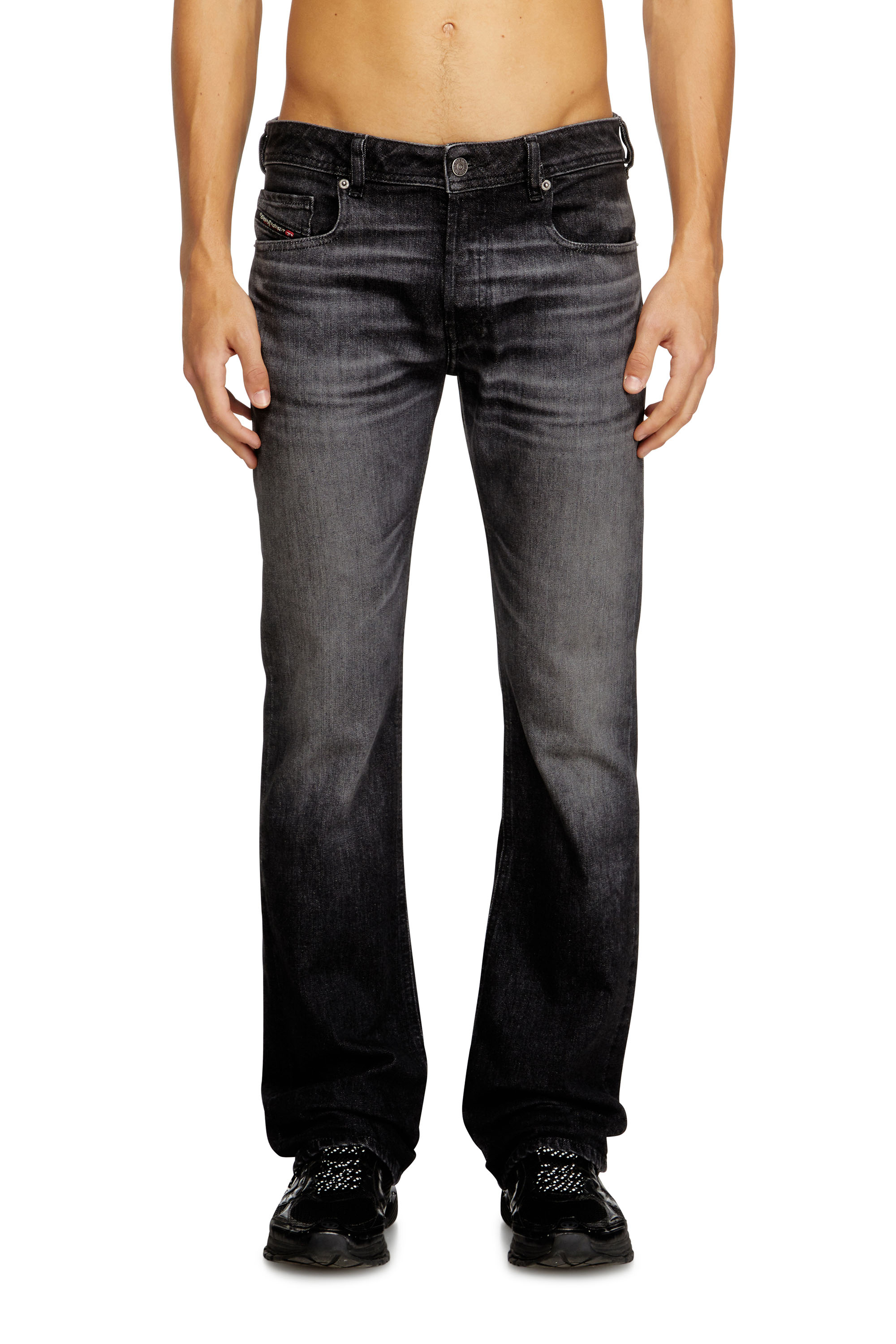 Diesel - Bootcut Jeans 2007 Zatiny 09N48 Uomo, Nero/Grigio scuro - Image 1