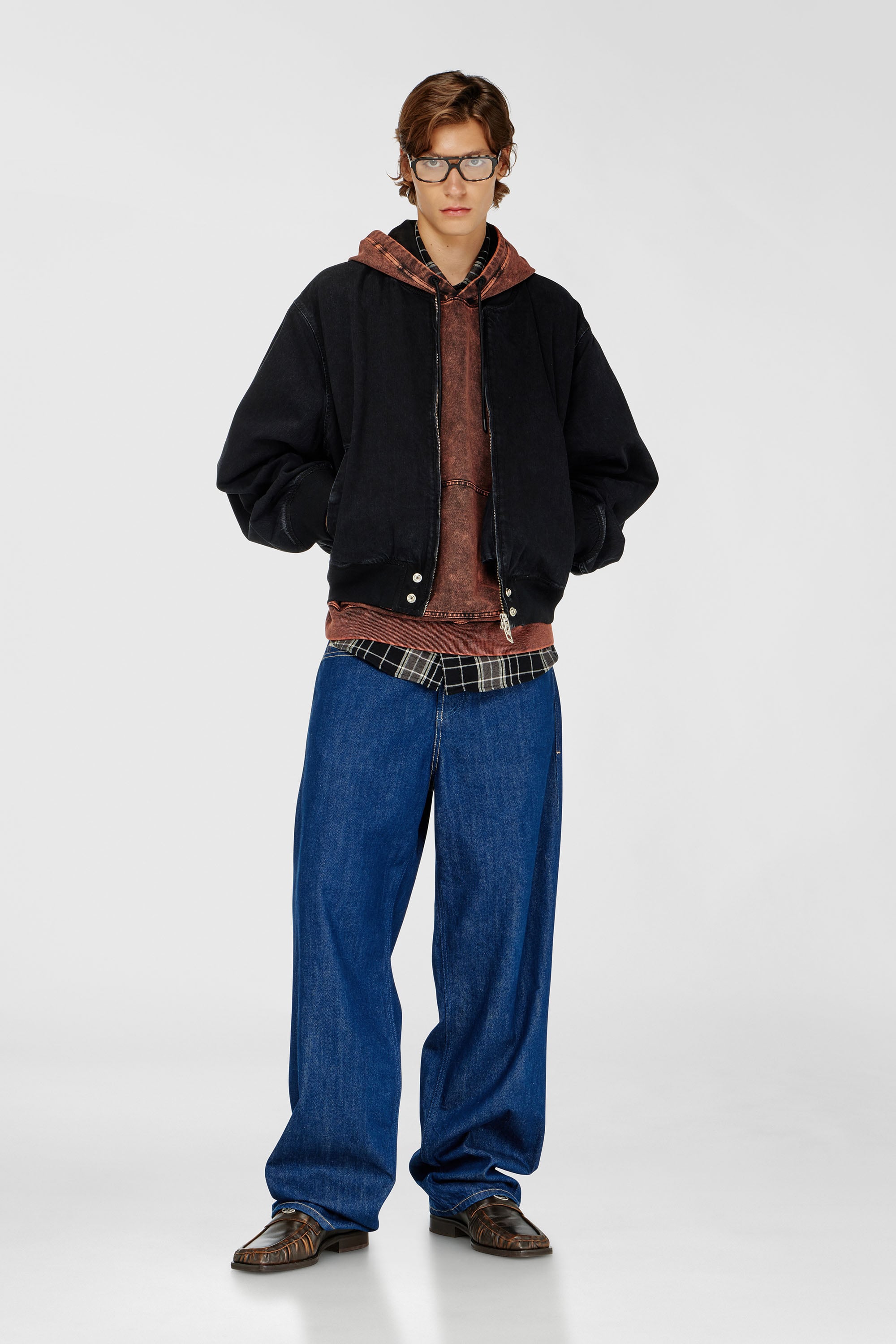 Diesel - D-GUZ, Giacca bomber in denim Unisex in Nero - 2