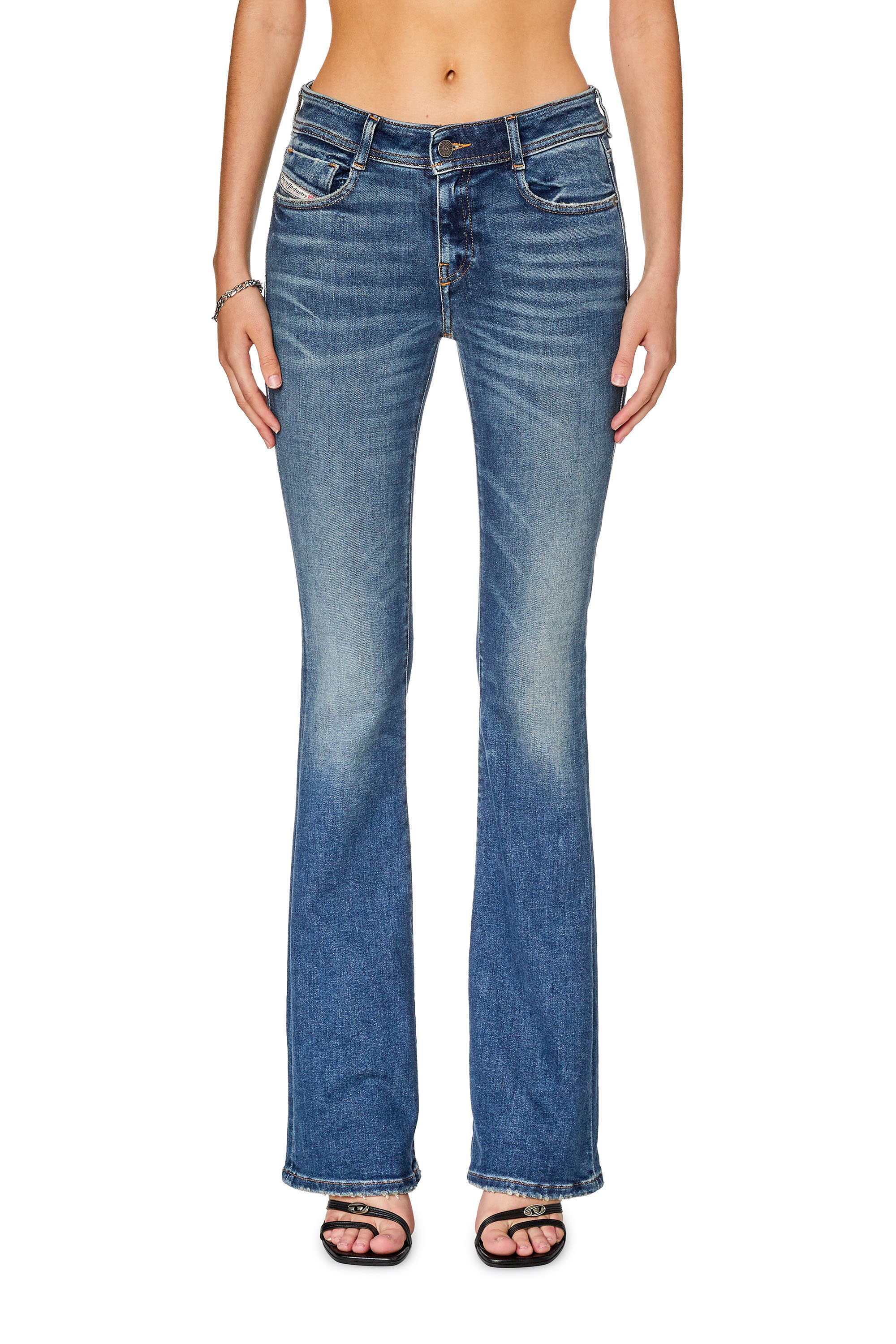 Diesel - Bootcut and Flare Jeans 1969 D-Ebbey 09G71, Blu Scuro - Image 1
