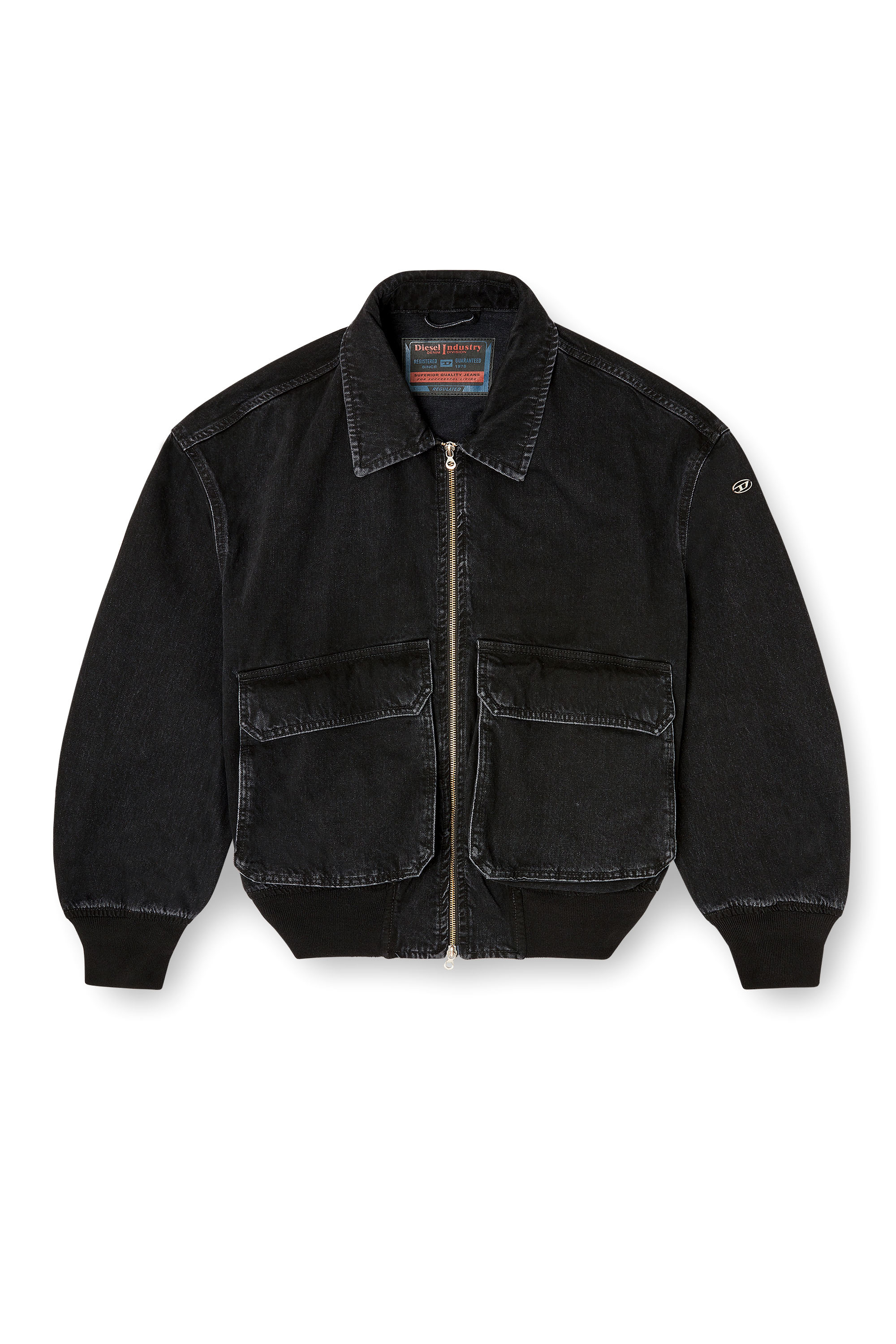 Diesel - D-KURZ, Giacca in denim Unisex in Nero - 2