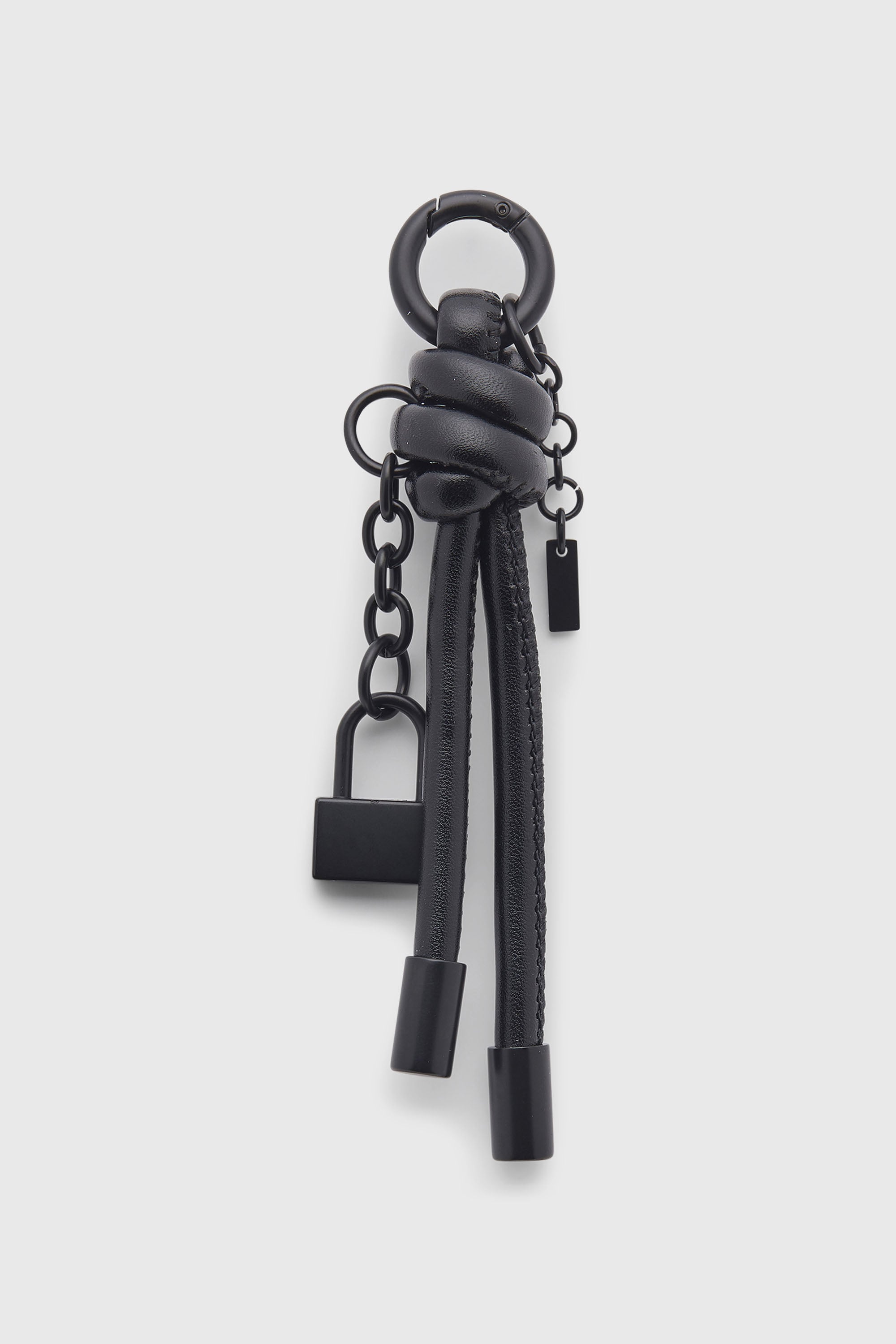 Diesel - CHARM-LOCK II, Portachiavi in metallo con dettaglio lucchetto Diesel Uomo in Nero - 2