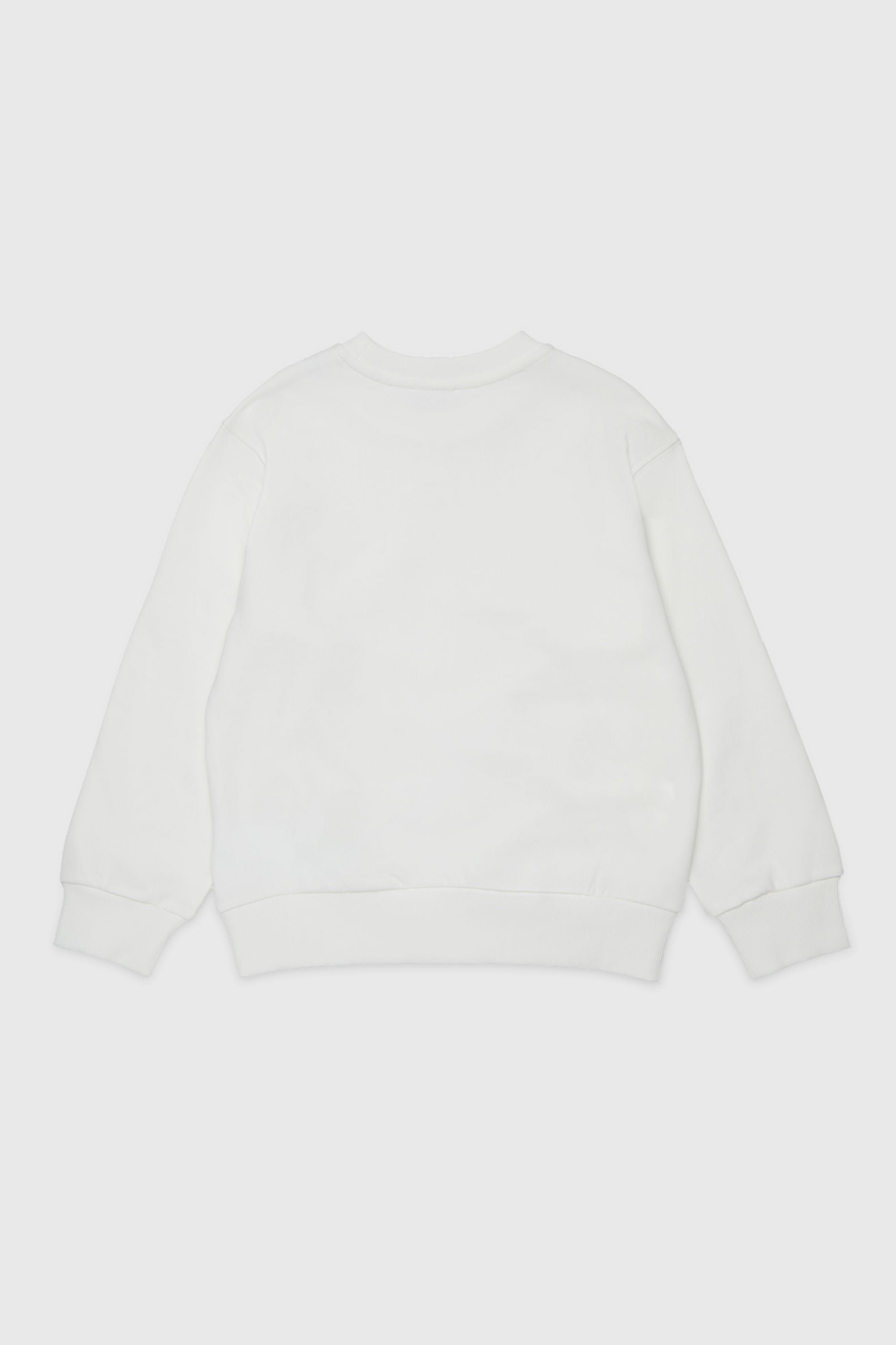 Diesel - SXGIN OVER, Felpa con piccolo logo applicato Unisex in Bianco - 2