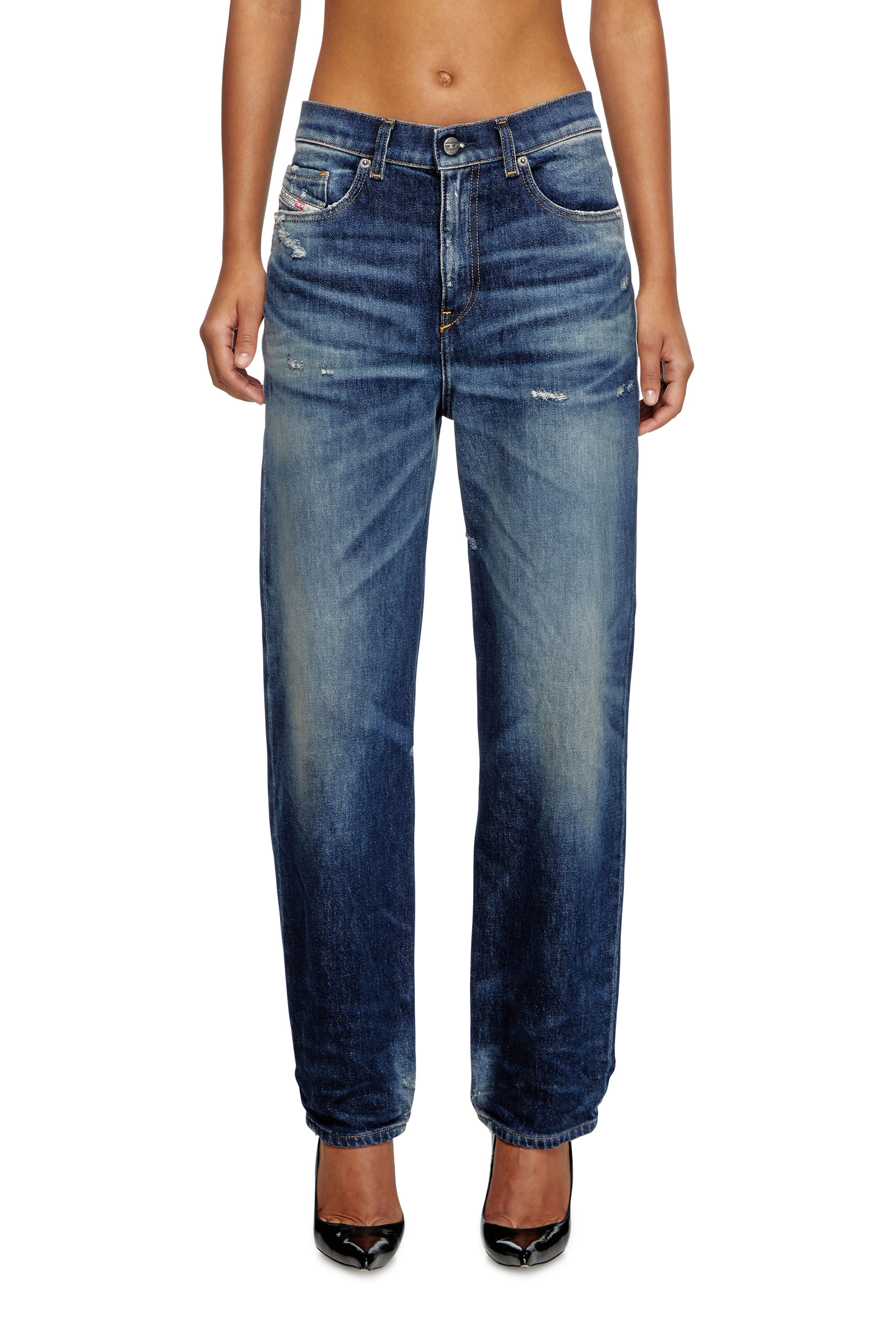 Diesel - Regular Jeans 2016 D-Air 09J56 Donna, Blu Scuro - Image 1