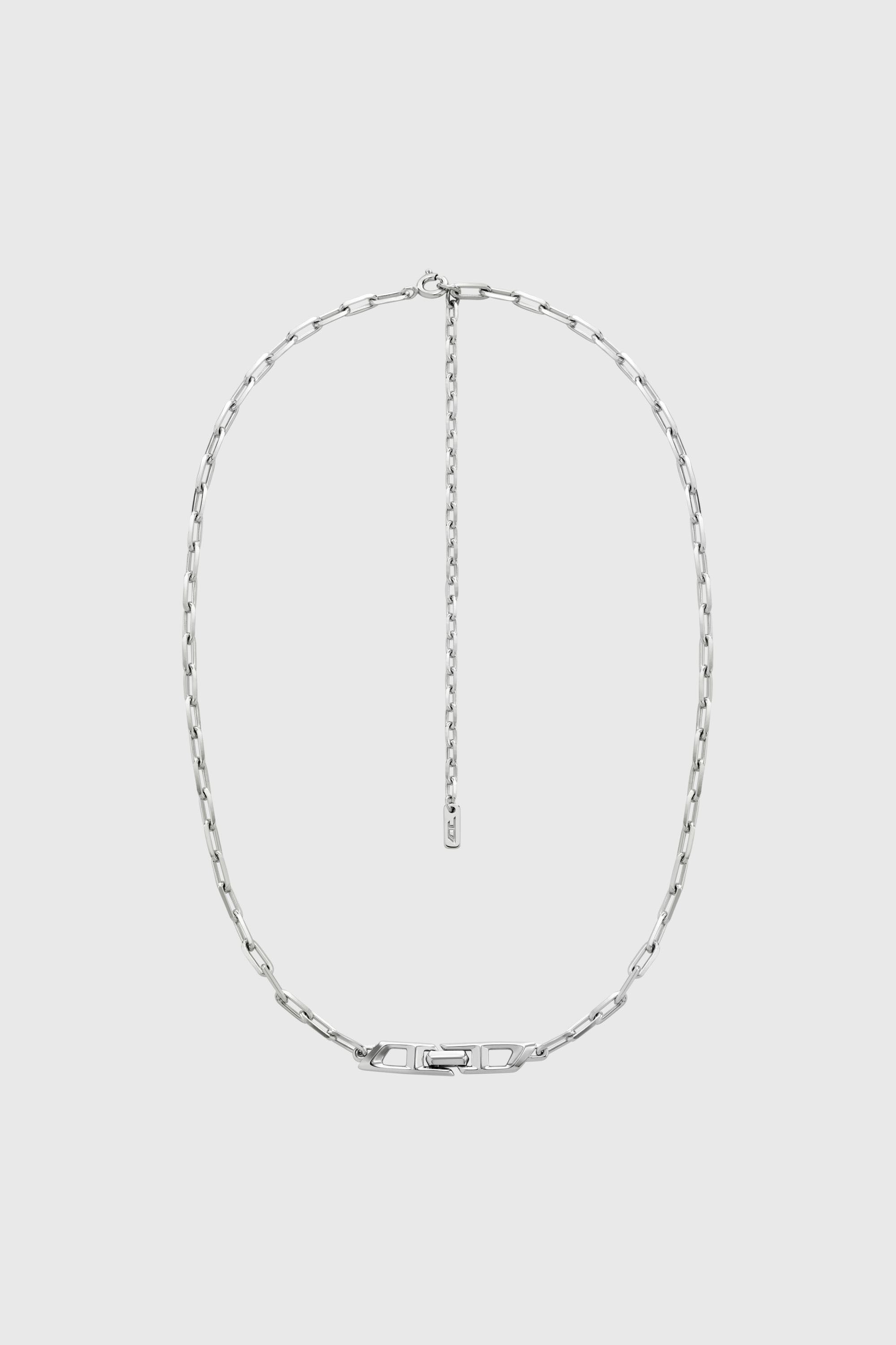 Diesel - DL1364040 STERLING SILVER JEWEL, Unisex's Sterling silver chain necklace in Silver - 1