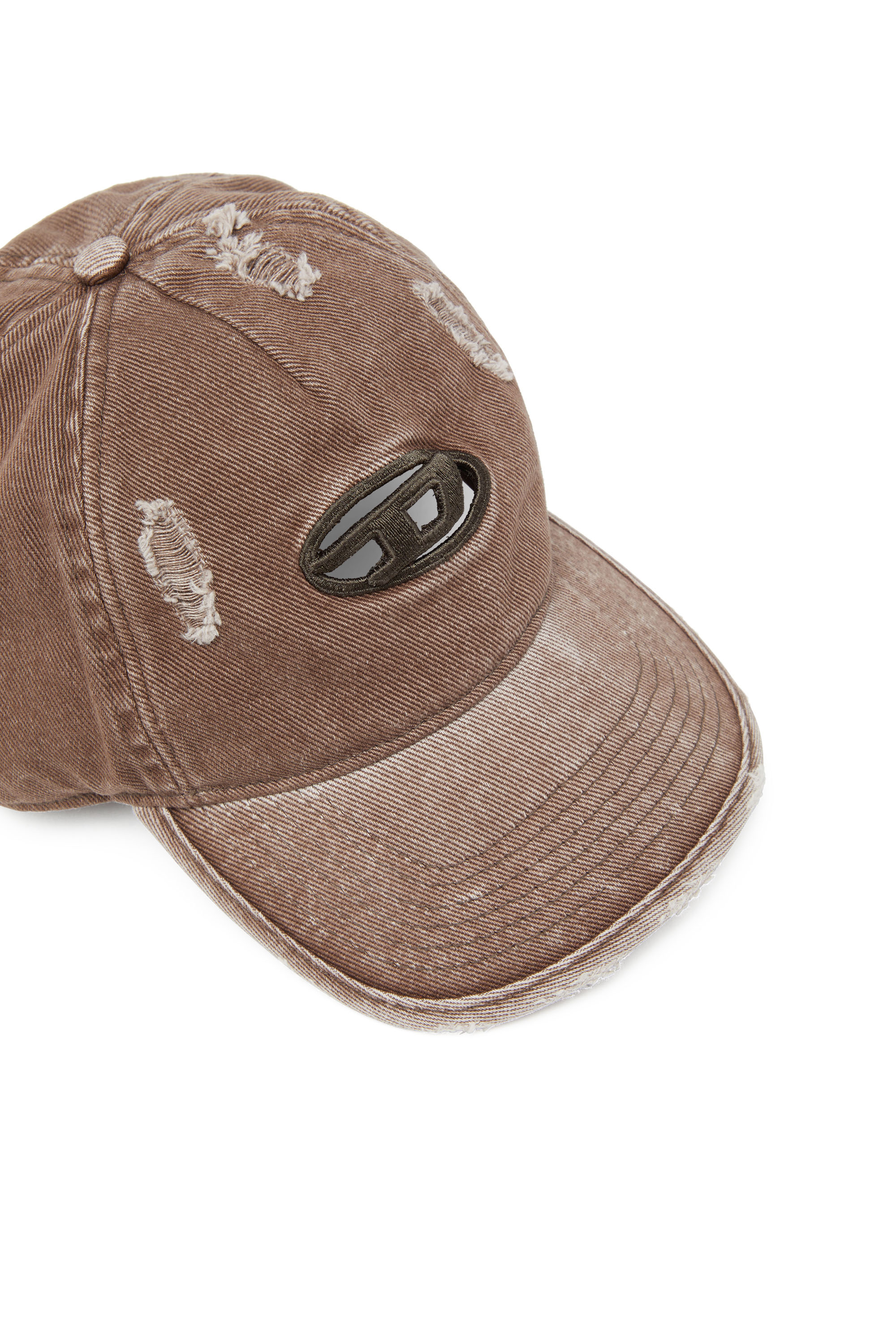 Diesel - C-BALL-UTLT, Cappello da baseball con Oval D Uomo in Marrone - 3