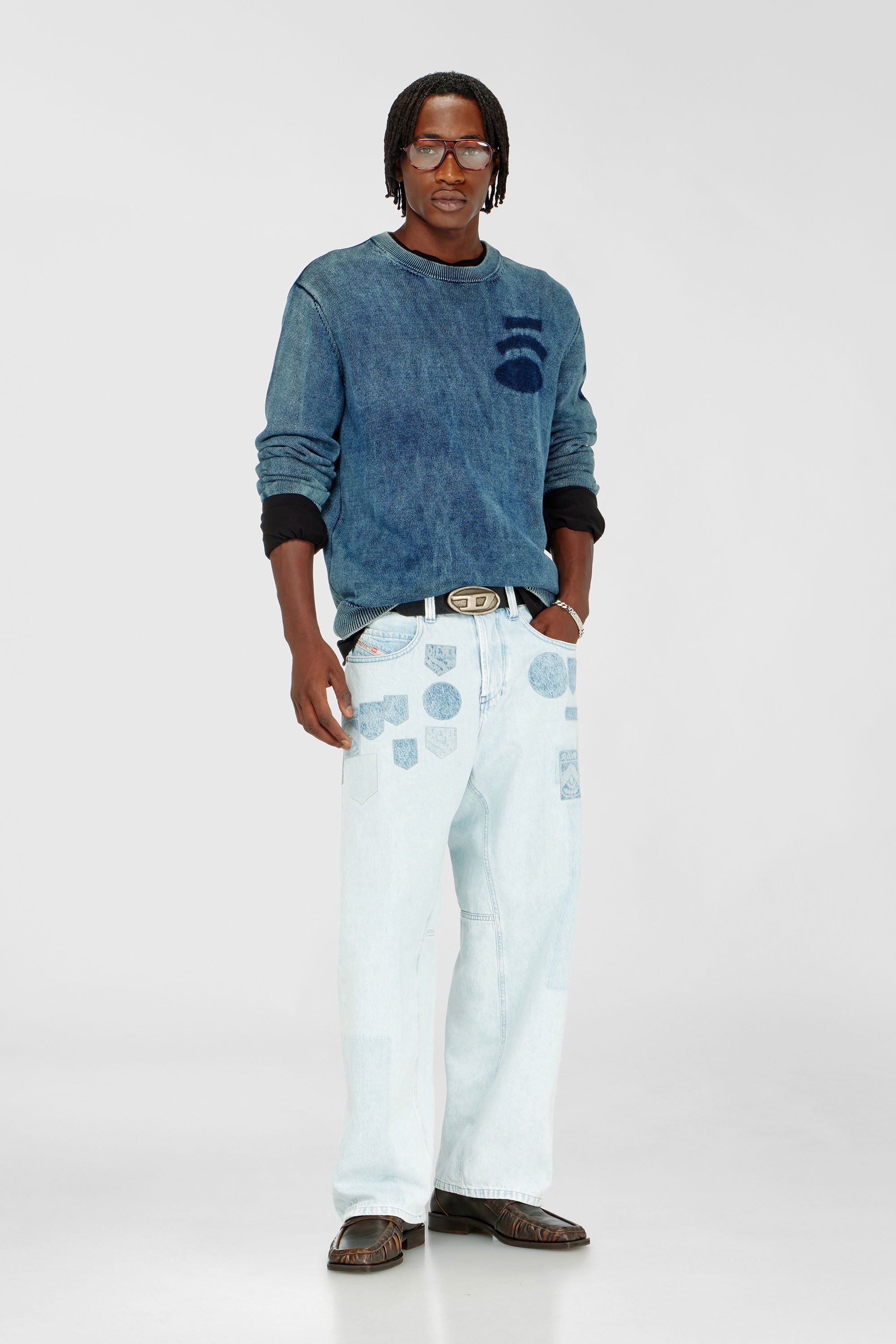 Diesel - Relaxed Jeans 1997 D-Enim-M 0IFBQ Unisex, Blu Chiaro - Image 1