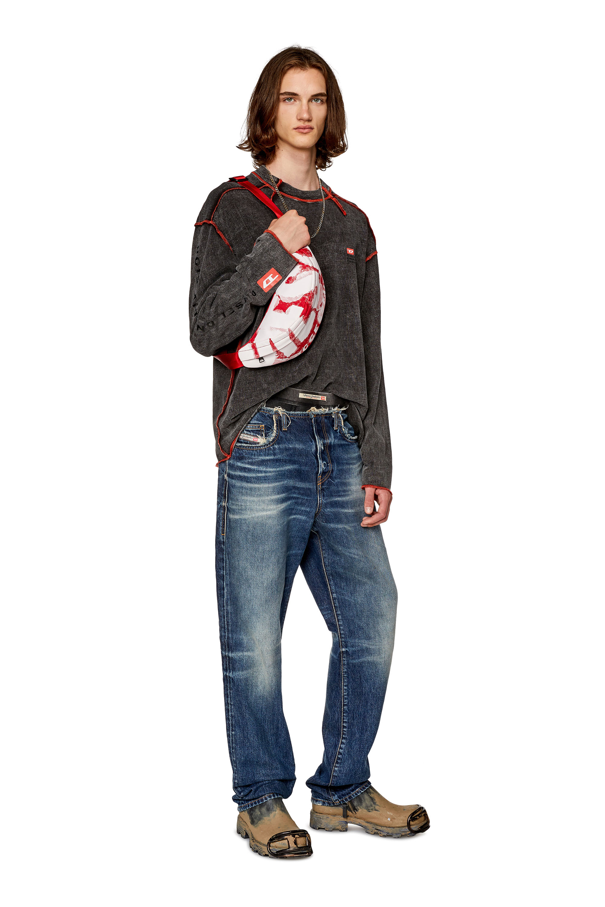 Diesel - RAVE BELTBAG X, Rosso - Image 6