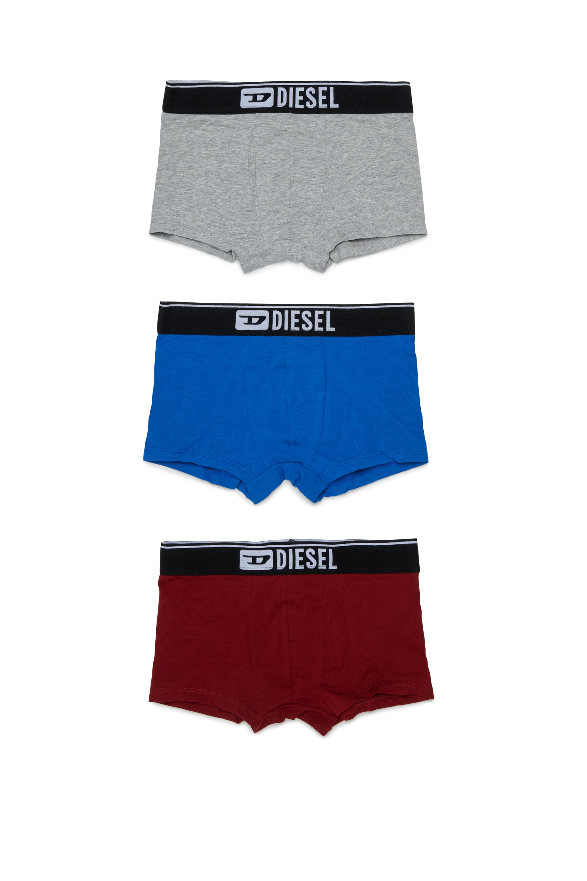 Diesel - UM-UGINTRIPACK-DD, Set da tre paia boxer lungo in cotone stretch Uomo in Multicolor - 1