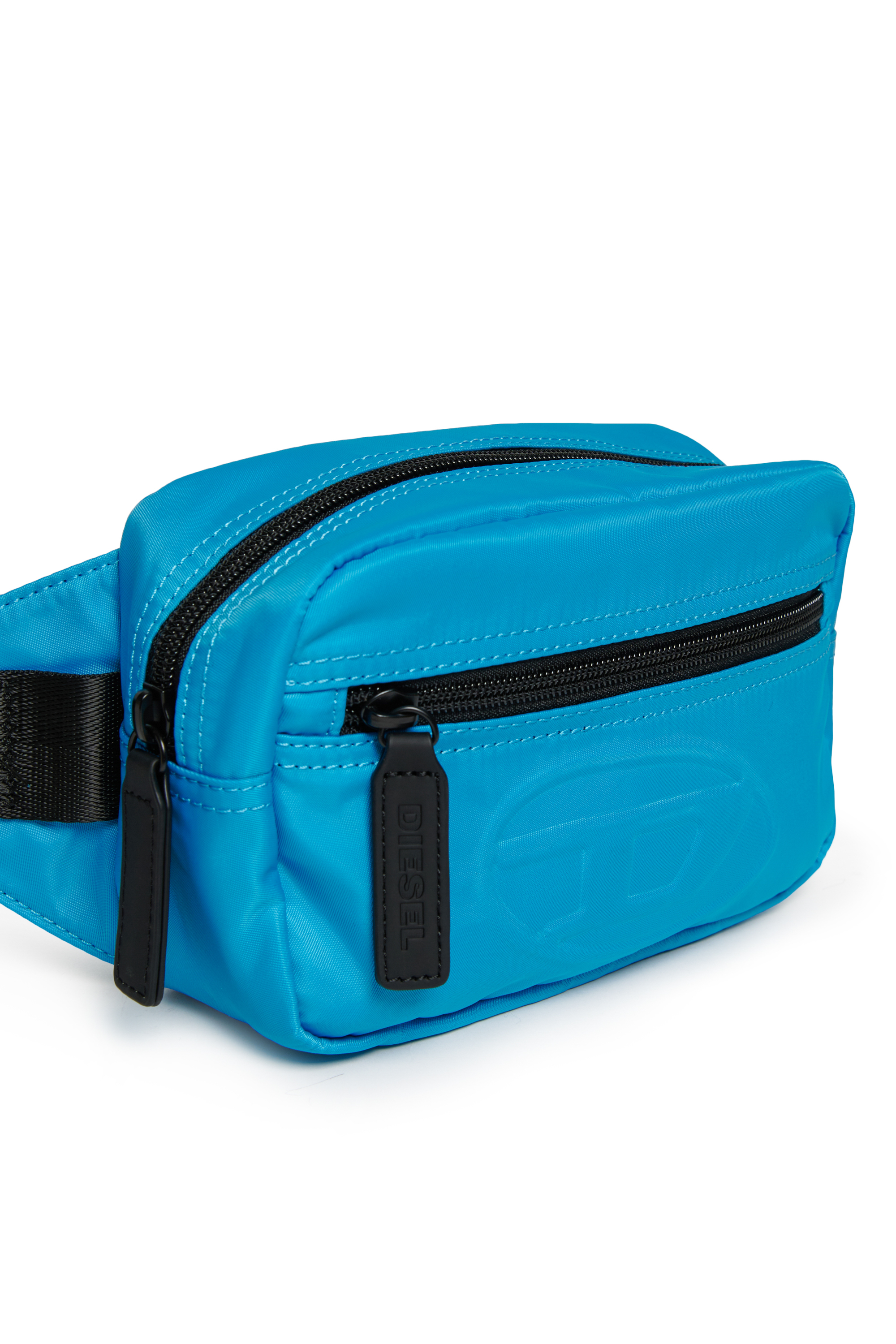 Diesel - WDEMBOSSED, Marsupio in nylon con logo in rilievo Unisex in Blu - 4