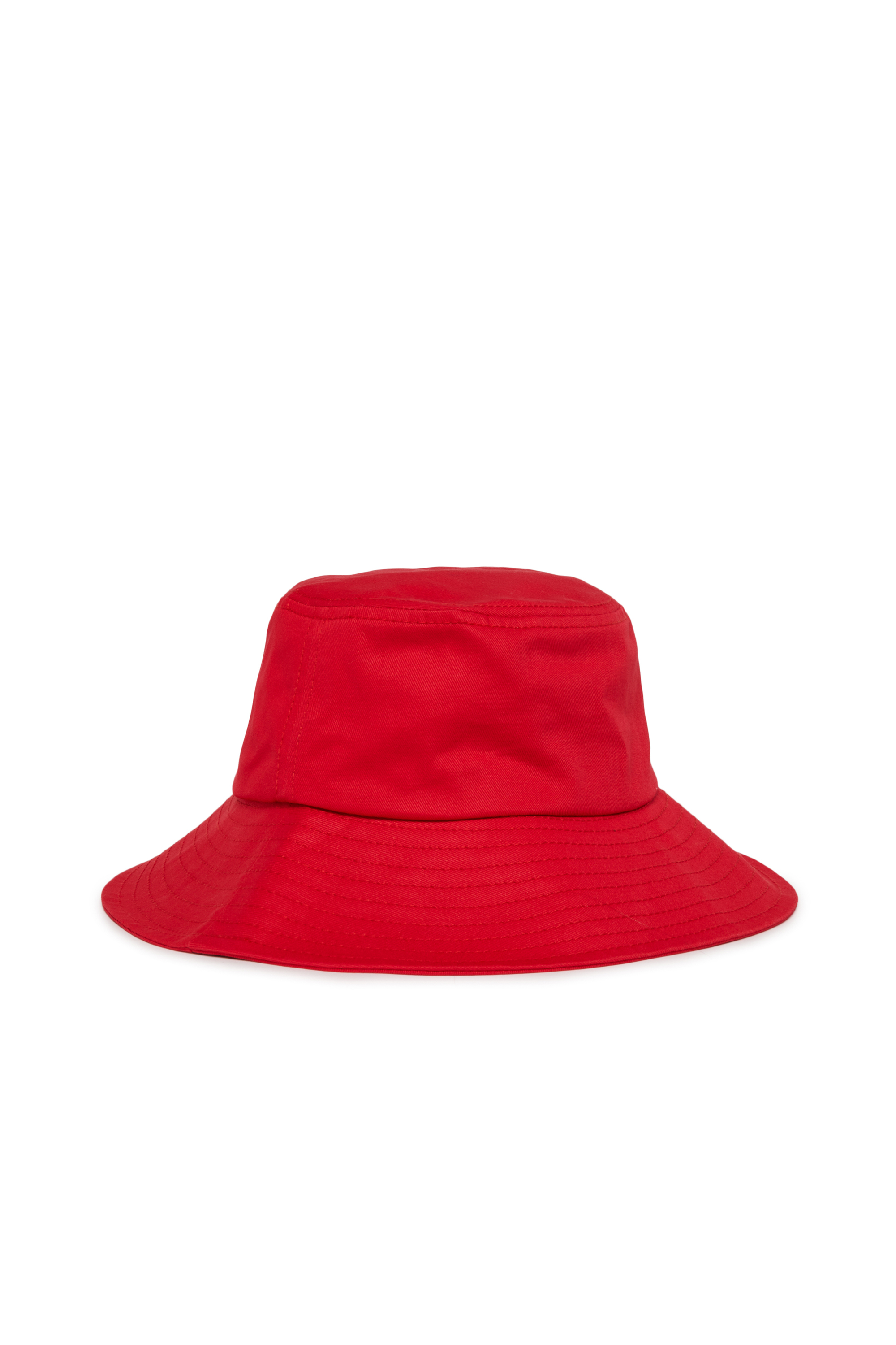 Diesel - FCURTY, Cappello a secchiello in cotone con ampia tesa Donna in Rosso - 2