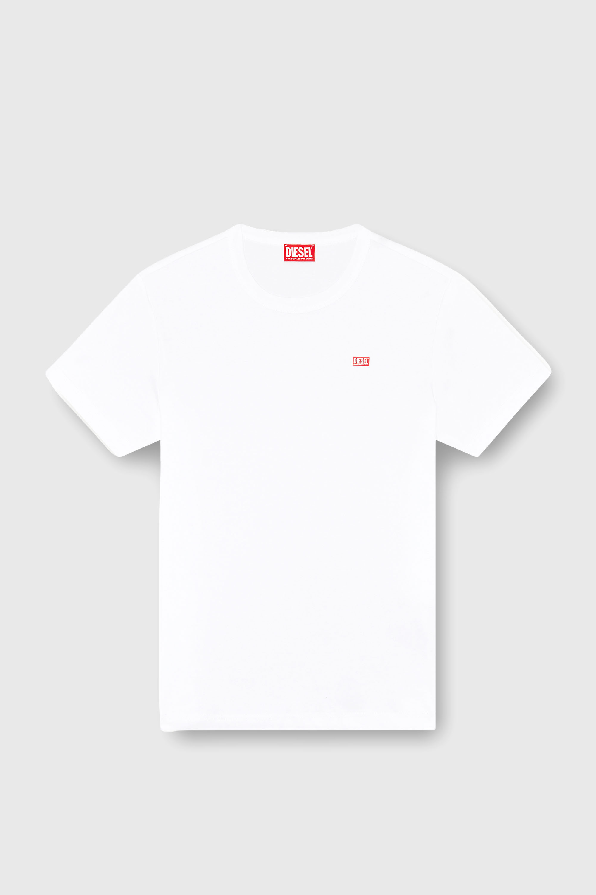 Diesel - T-MIEGOR-K77, T-shirt in cotone mercerizzato Uomo in Bianco - 2