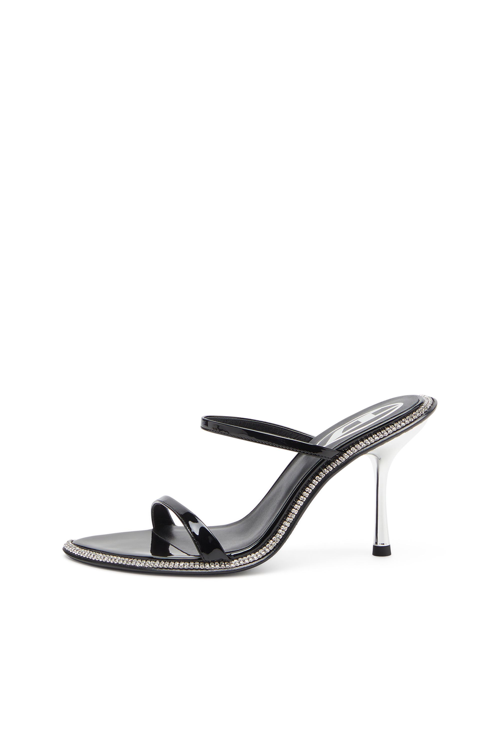 Diesel - D-HAVANNA SDL, D-Havanna-Mule in vernice con cristalli Donna in Nero - 3