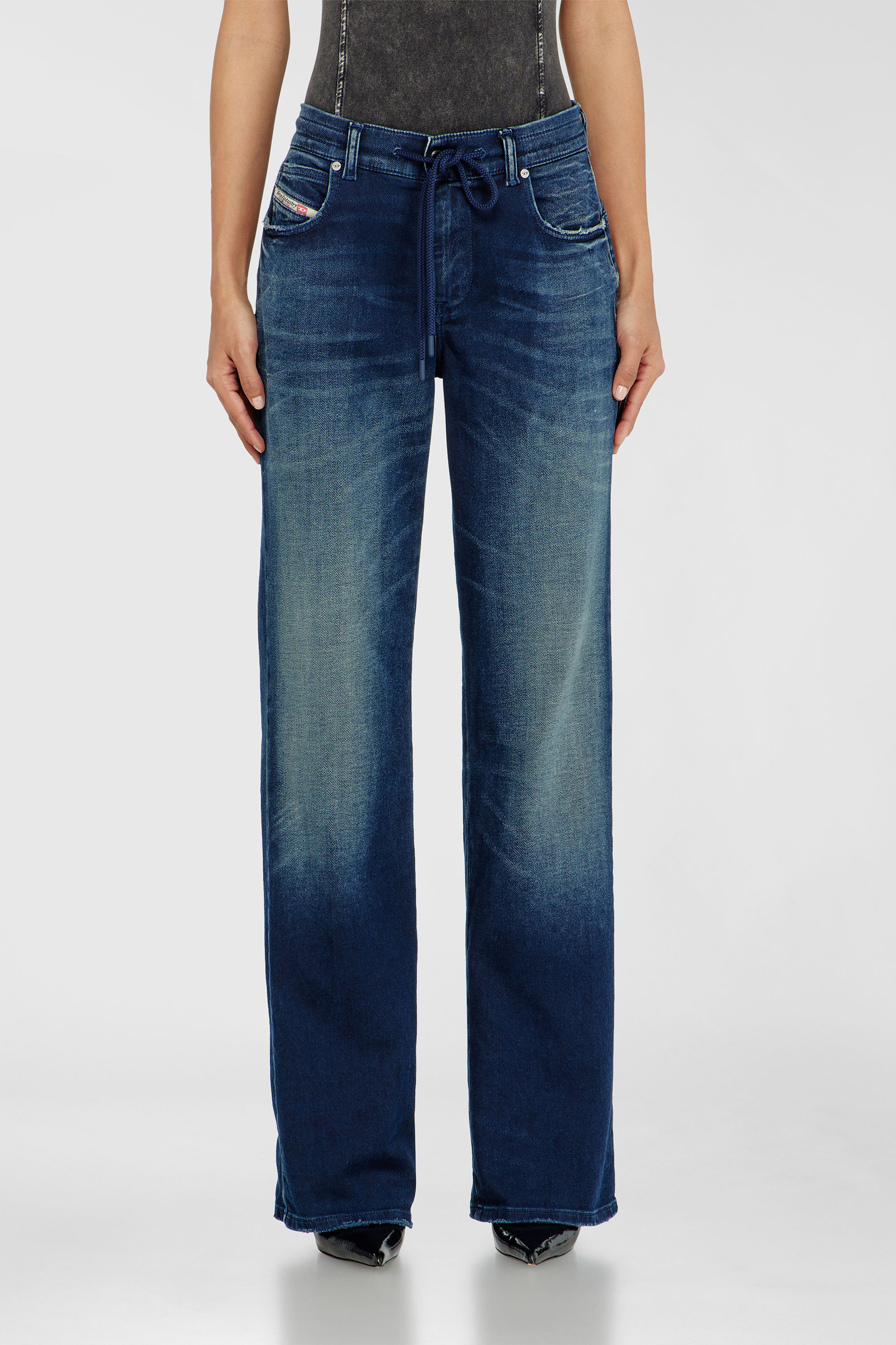 Diesel - Regular 2071 D-Meel Joggjeans&reg; 09P93 Donna, Blu Scuro - Image 1
